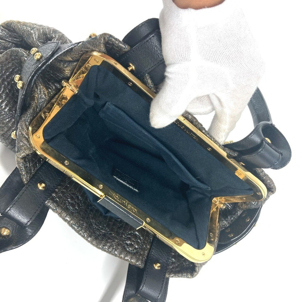 Louis Vuitton Black Noir Handbag Shoulder Bag Tote Bag