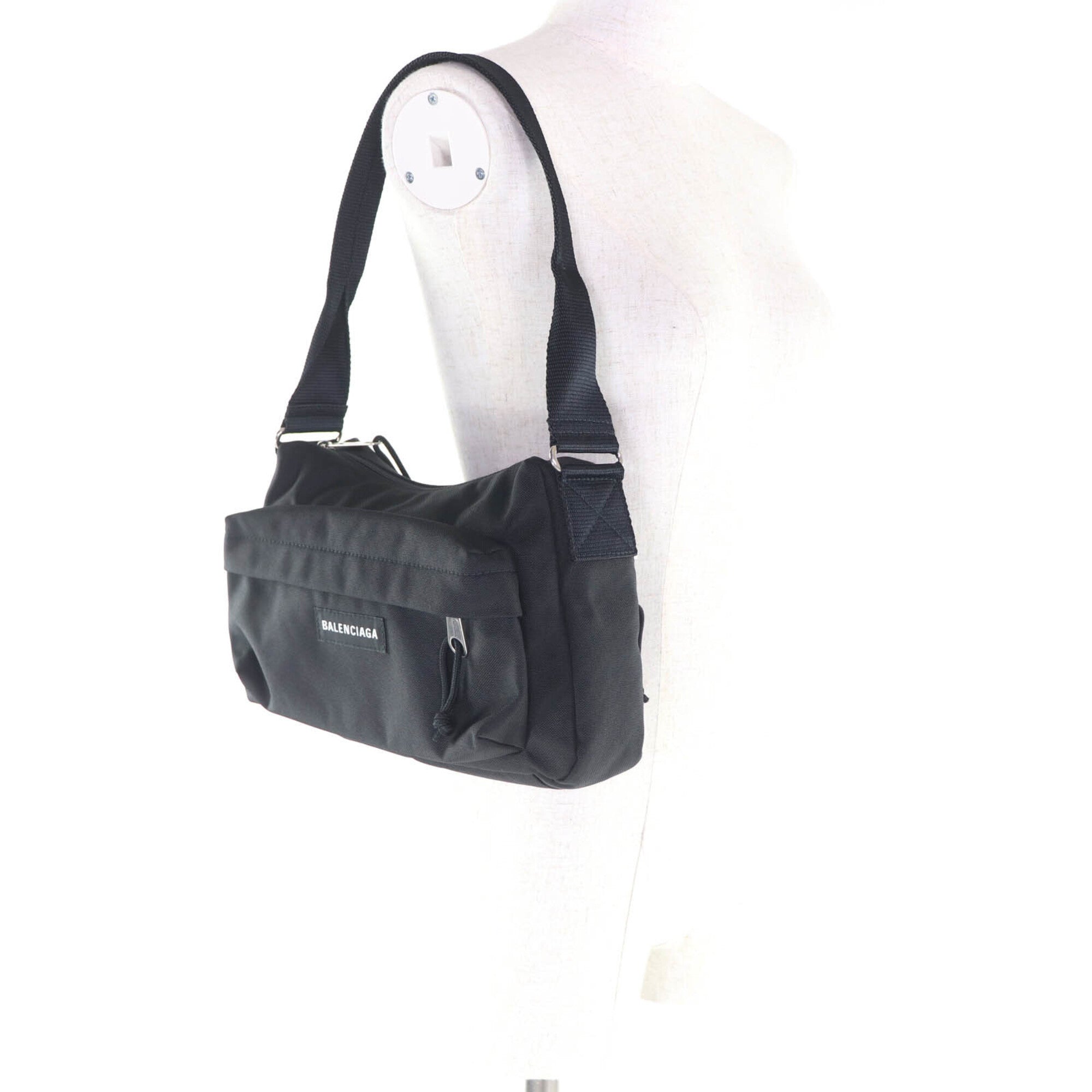 Balenciaga Black Nylon Shoulder