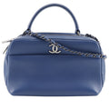 Chanel Blue Leather Handbag