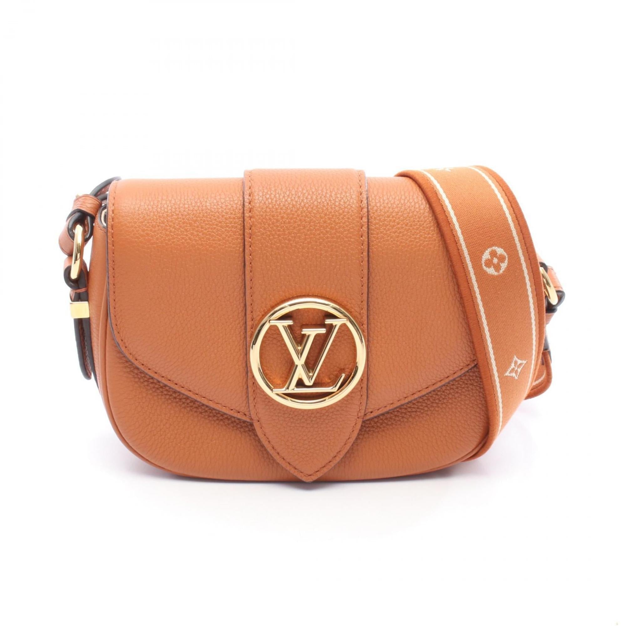 Louis Vuitton Brown Leather Shoulder Bag