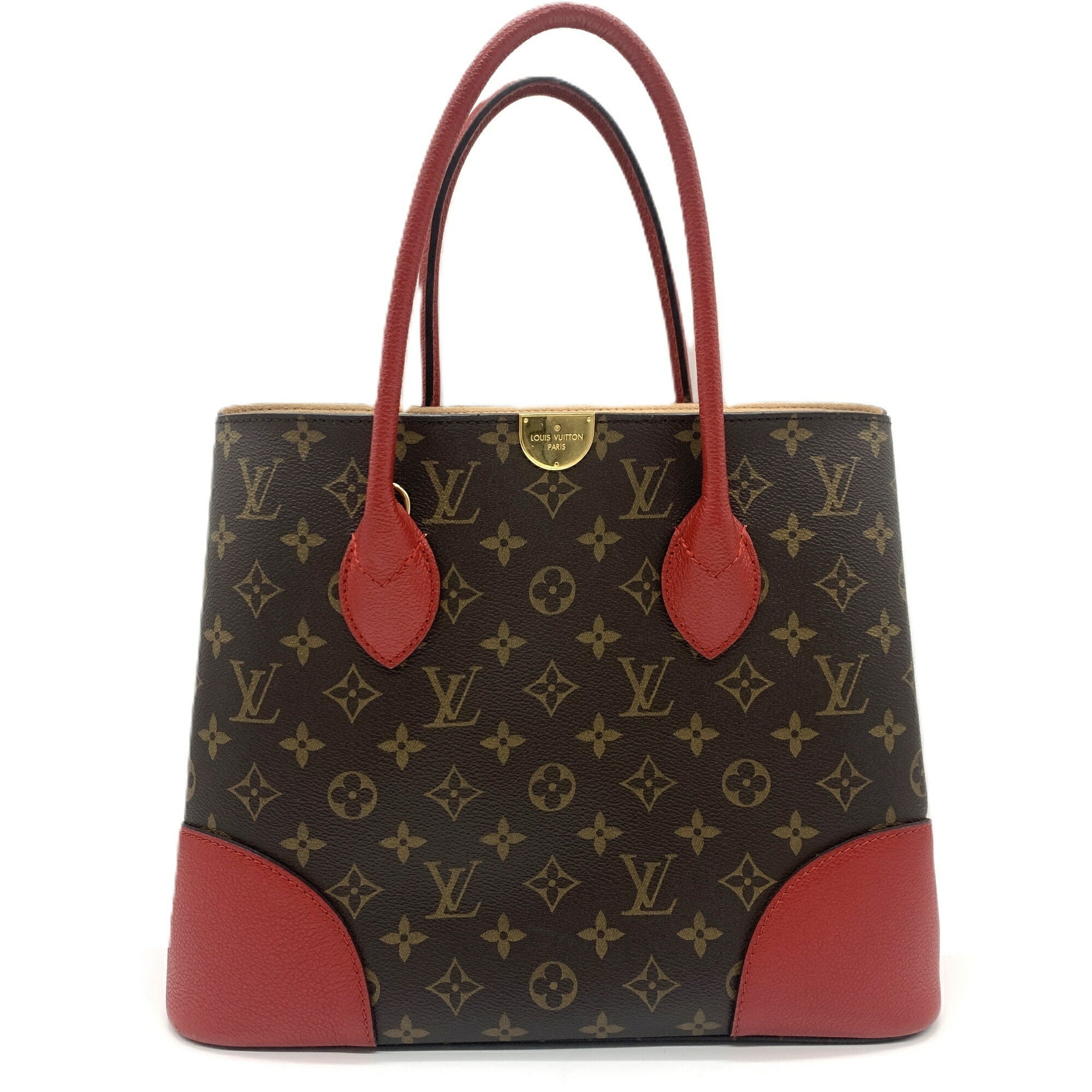 Louis Vuitton Monogram Cerise Red Color Monogram Tote Bag