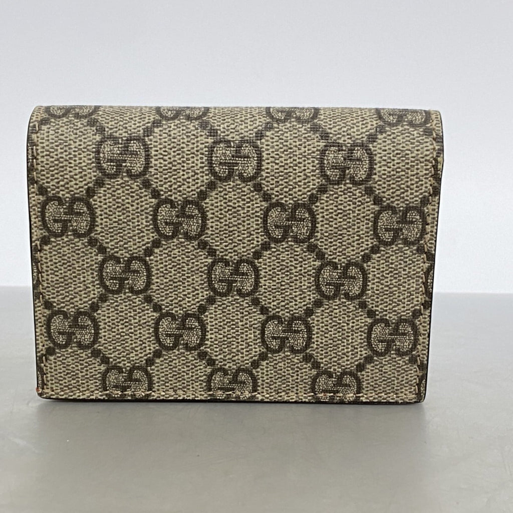 Gucci Brown Red Color Pvc Wallet (Bi-Fold) (Pre-Owned)