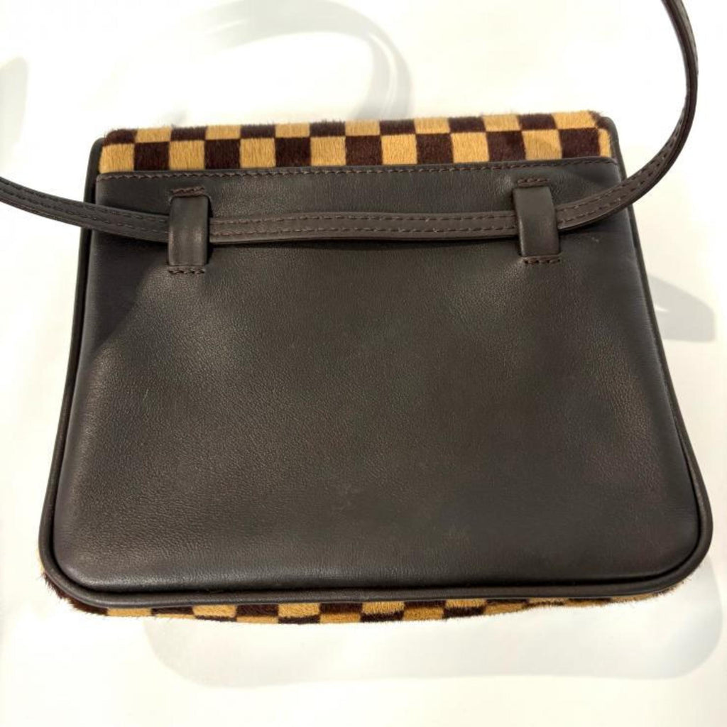 Louis Vuitton Brown Leather Shoulder Bag