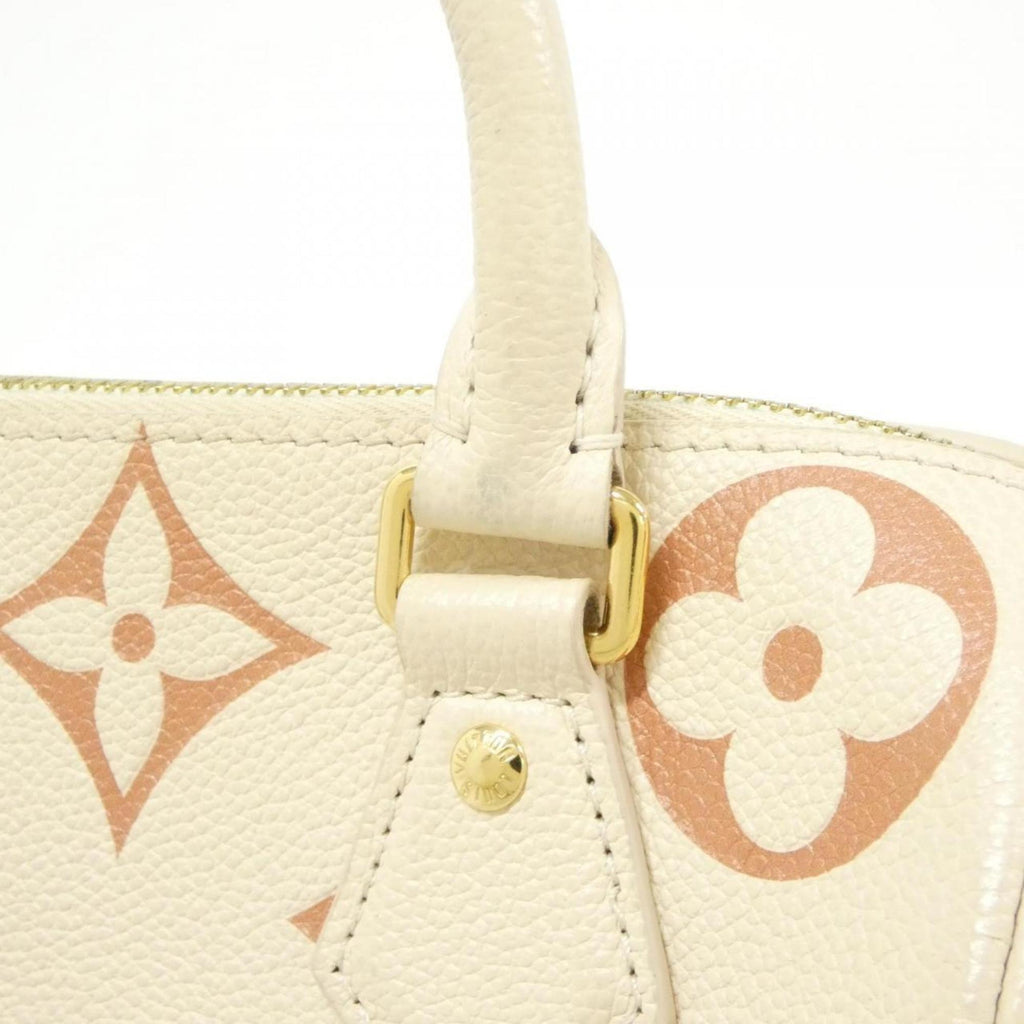 Louis Vuitton Cream White Leather Boston Bag