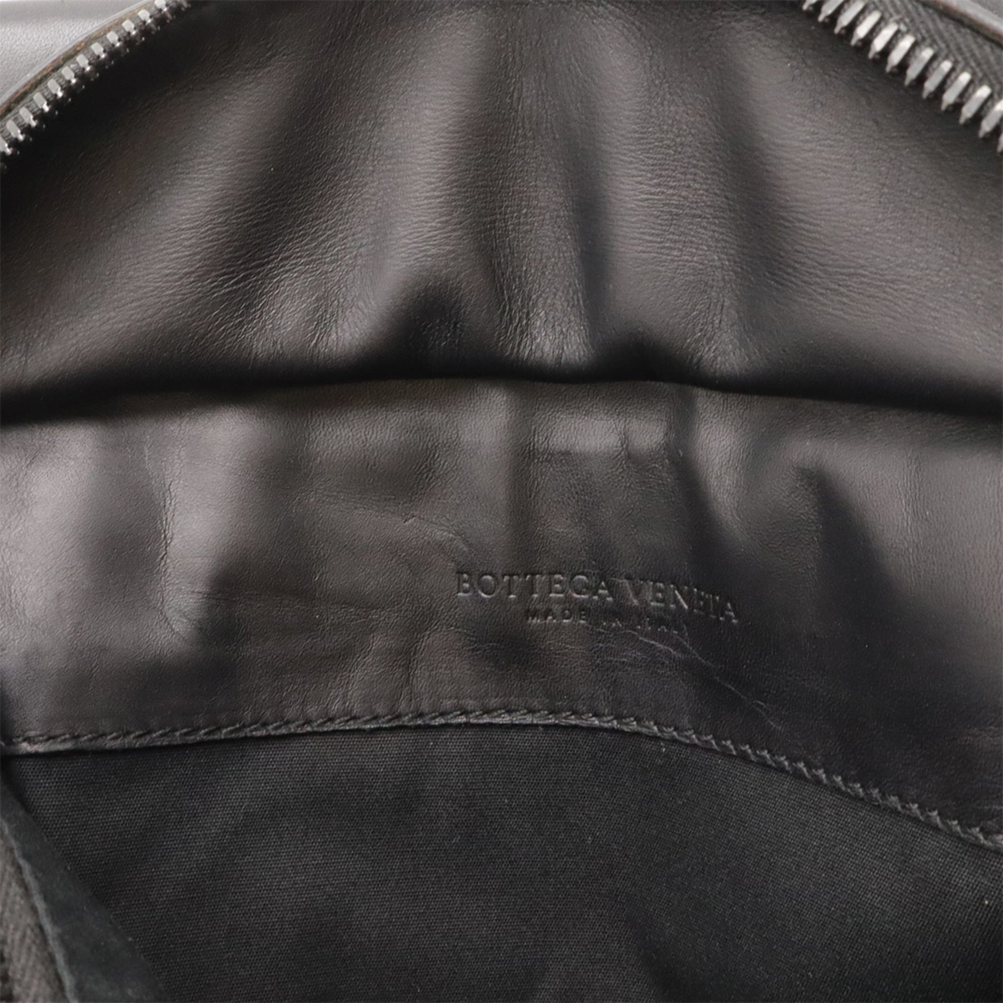 Bottega Veneta Black Leather Fanny Pack