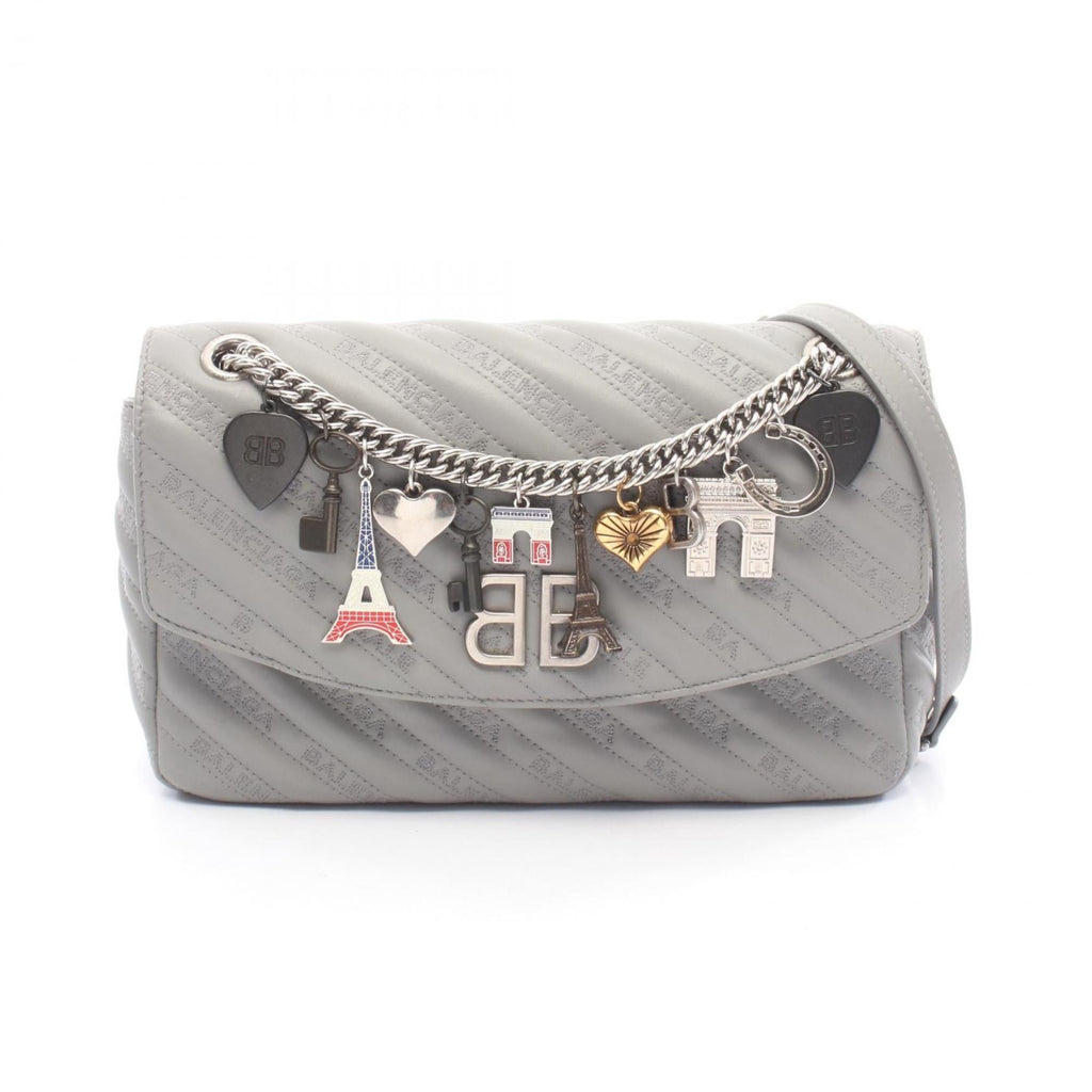 Balenciaga Gray Leather Shoulder