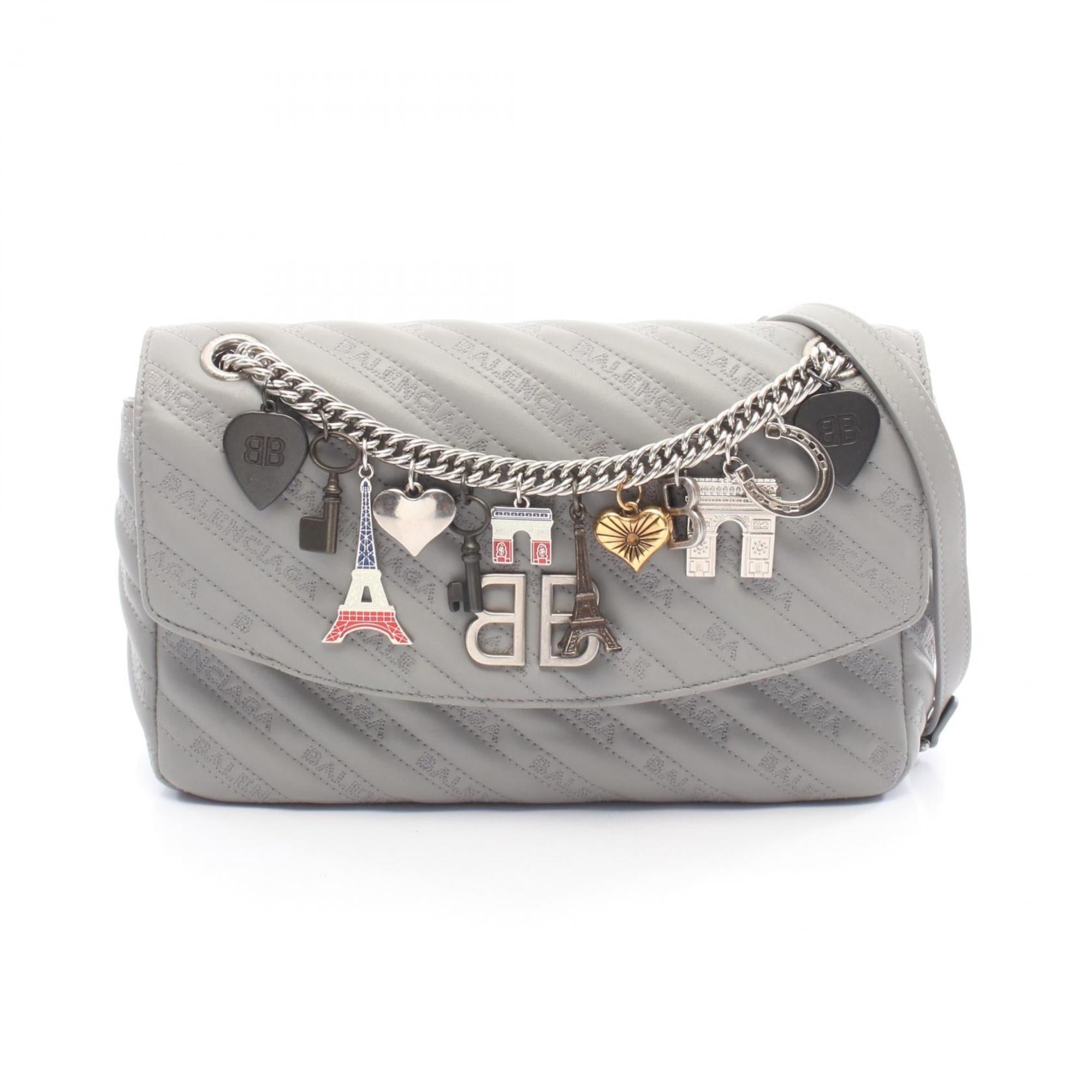 Balenciaga Gray Leather Shoulder