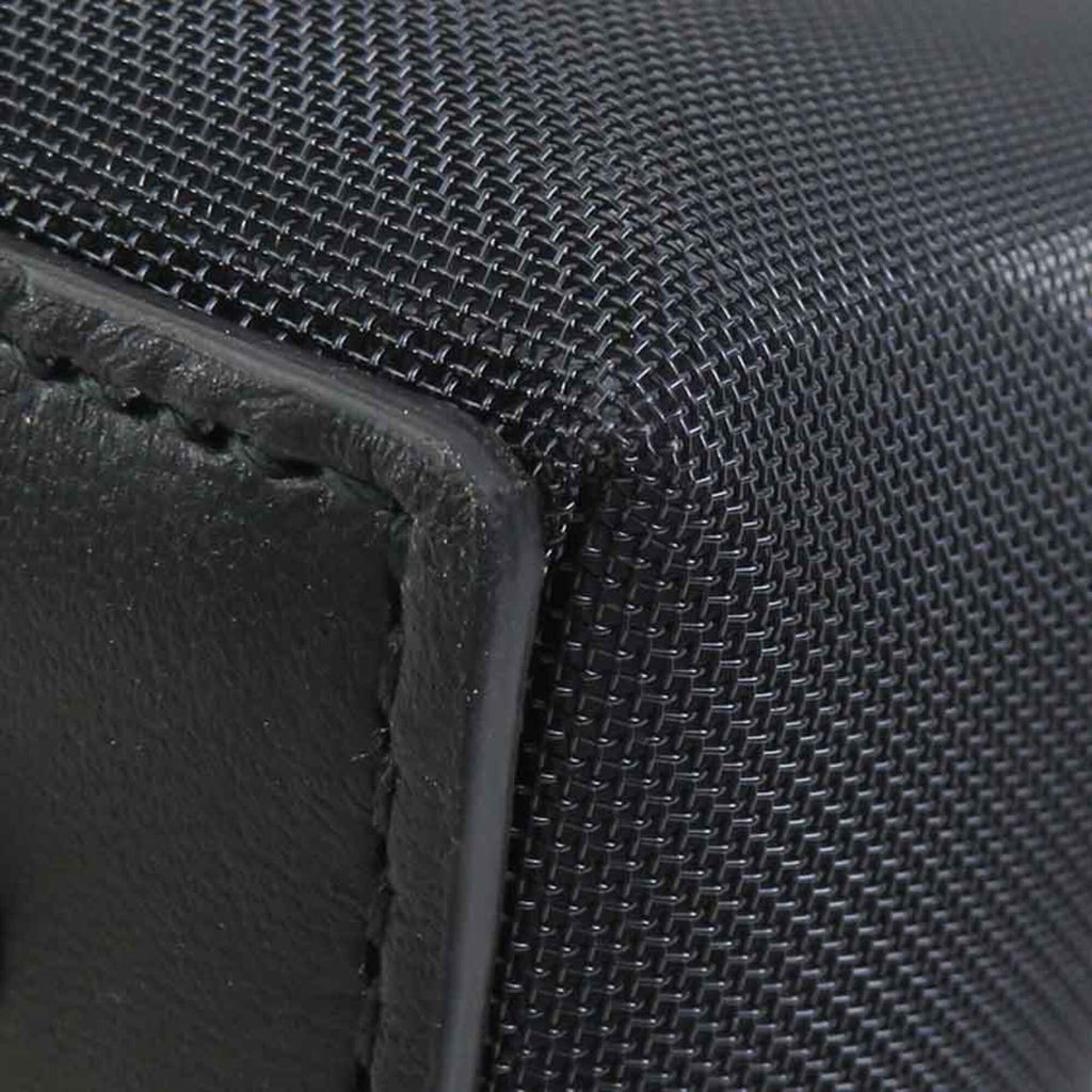 Balenciaga Black Leather Mesh Handbag Tote