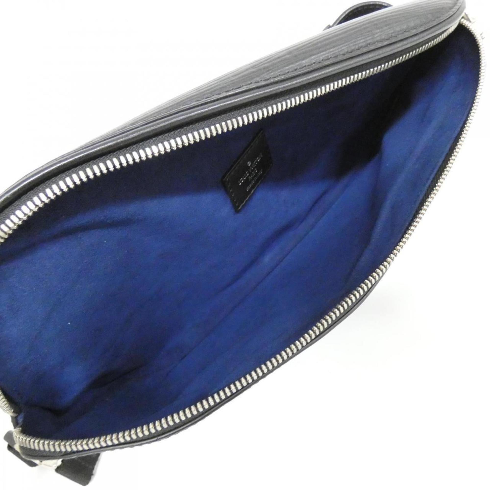 Louis Vuitton Black Leather Shoulder Bag