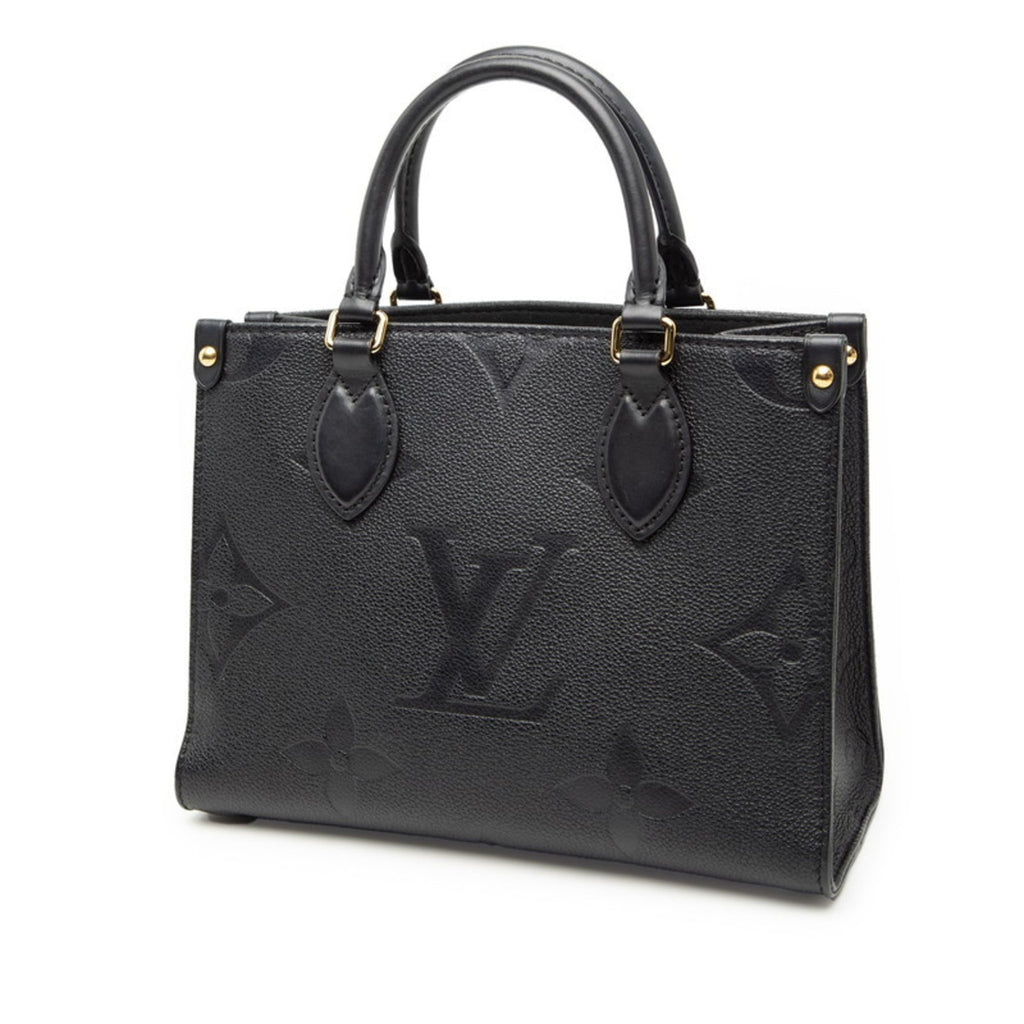 Louis Vuitton Black Noir Monogram Empreinte Shoulder Bag Tote Bag
