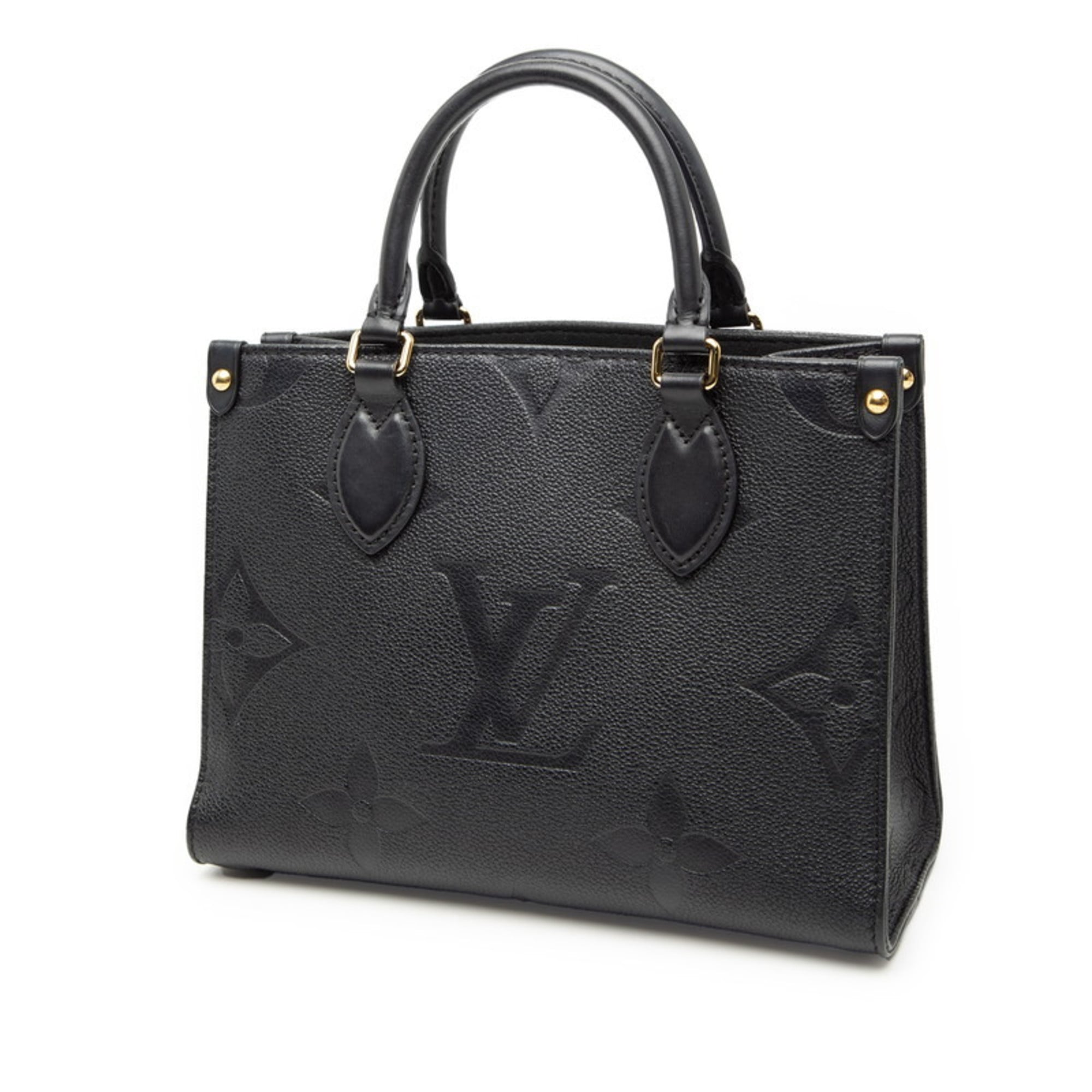 Louis Vuitton Black Noir Monogram Empreinte Shoulder Bag Tote Bag