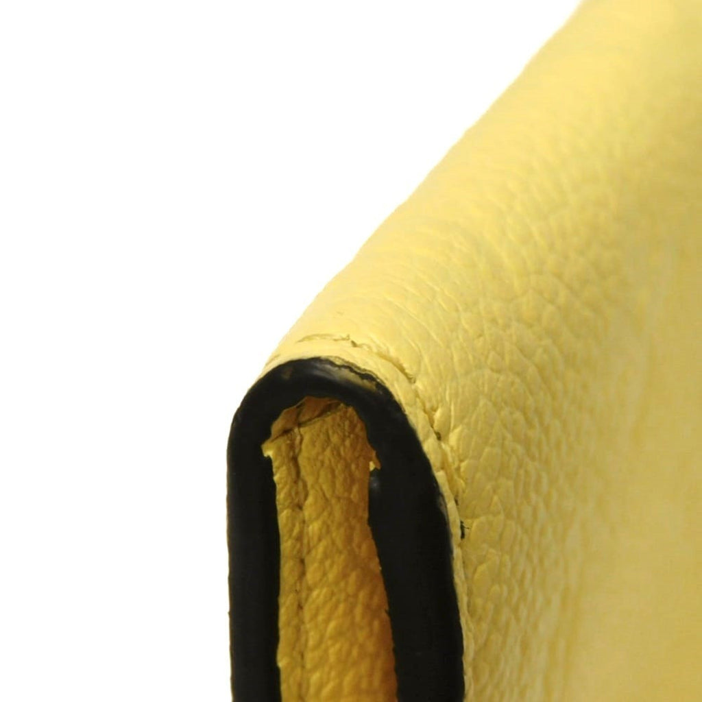 Louis Vuitton Jaune Monogram Yellow Monogram Empreinte Leather Wallet