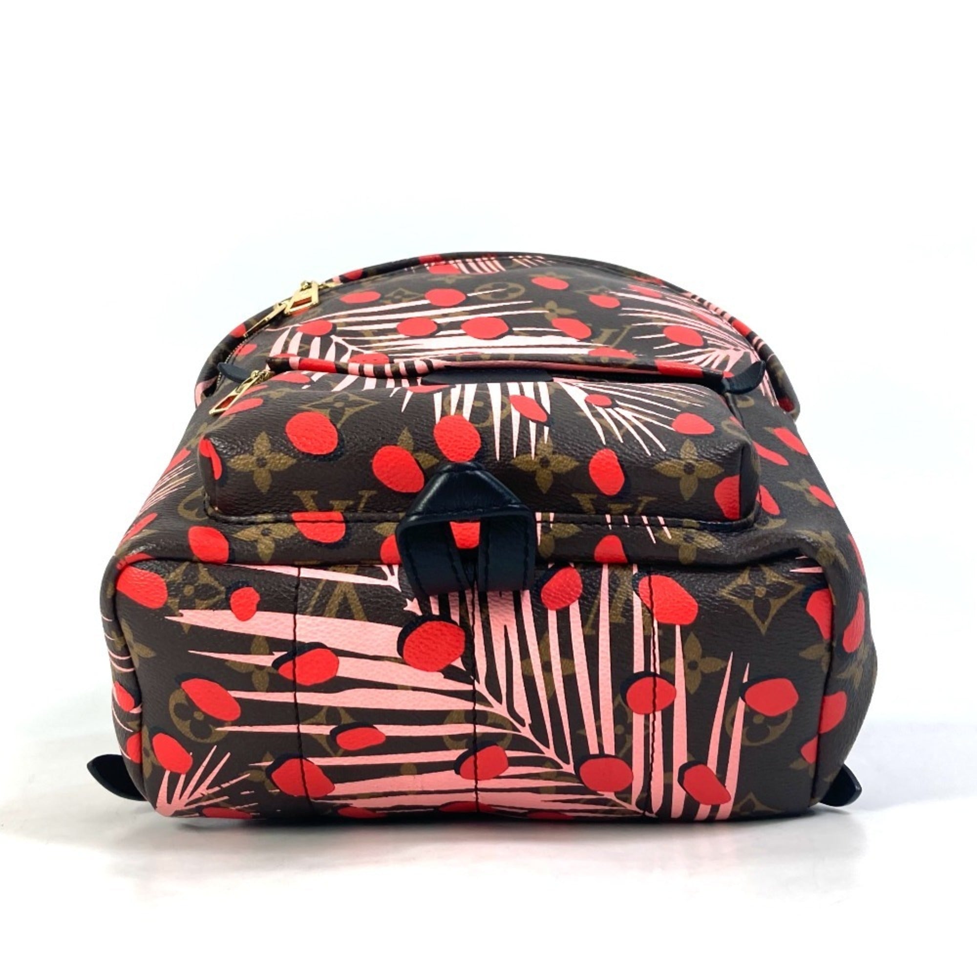 Louis Vuitton Brown Pink Red Color Monogram Backpack