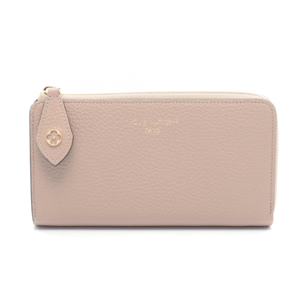 Louis Vuitton Beige Leather Long Wallet