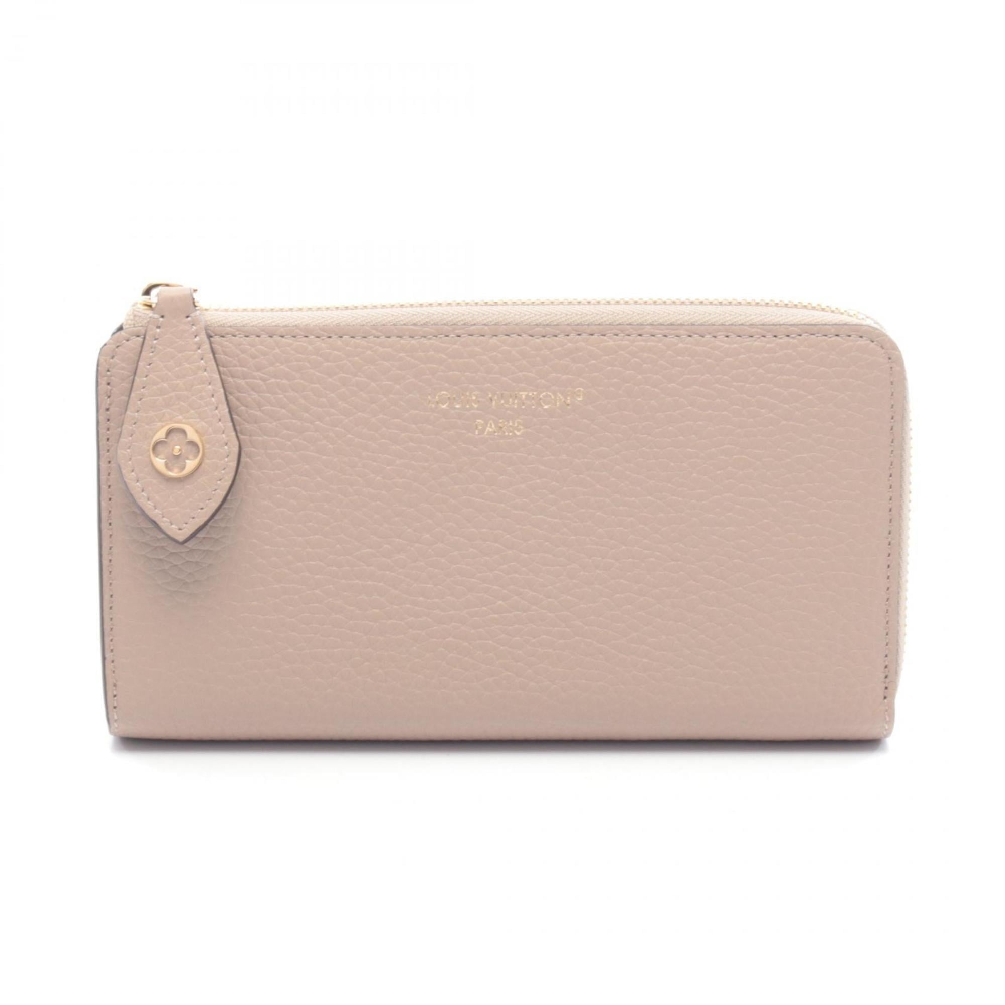 Louis Vuitton Beige Leather Long Wallet