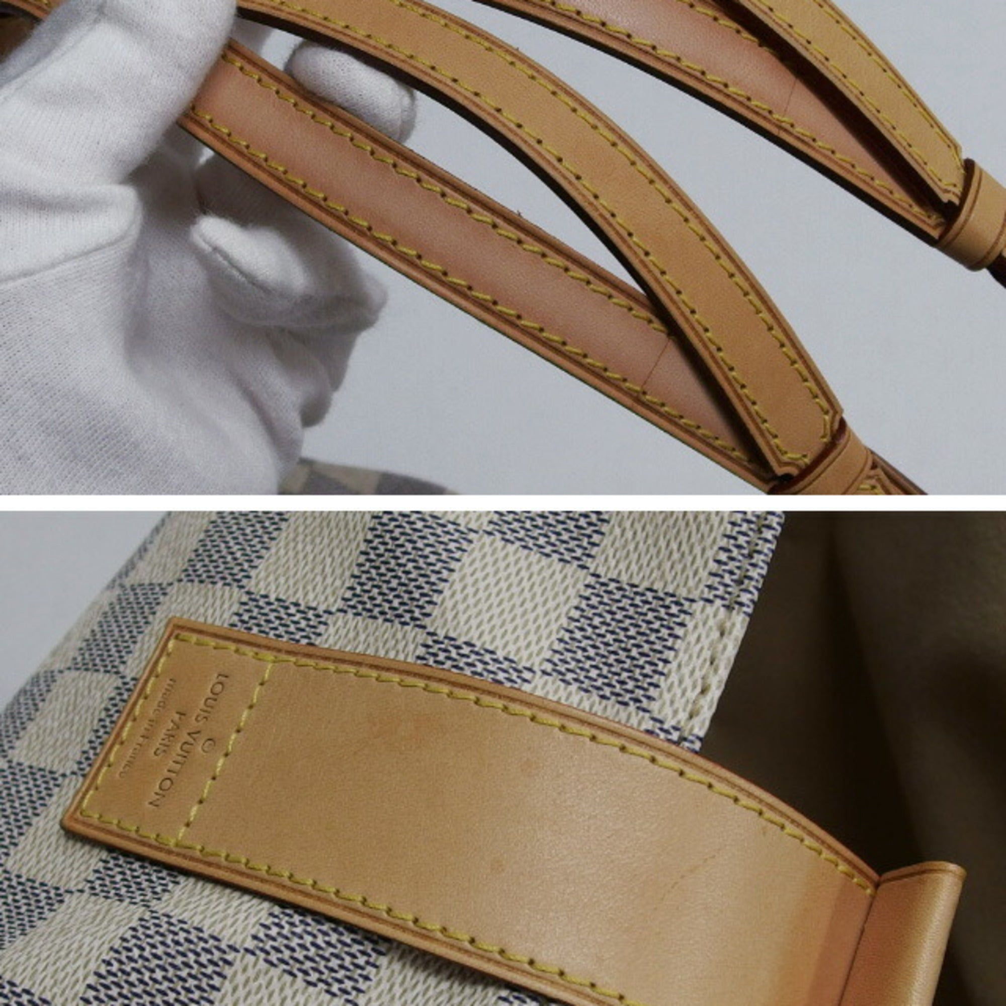 Louis Vuitton Damier Azur Shoulder Bag Tote Bag