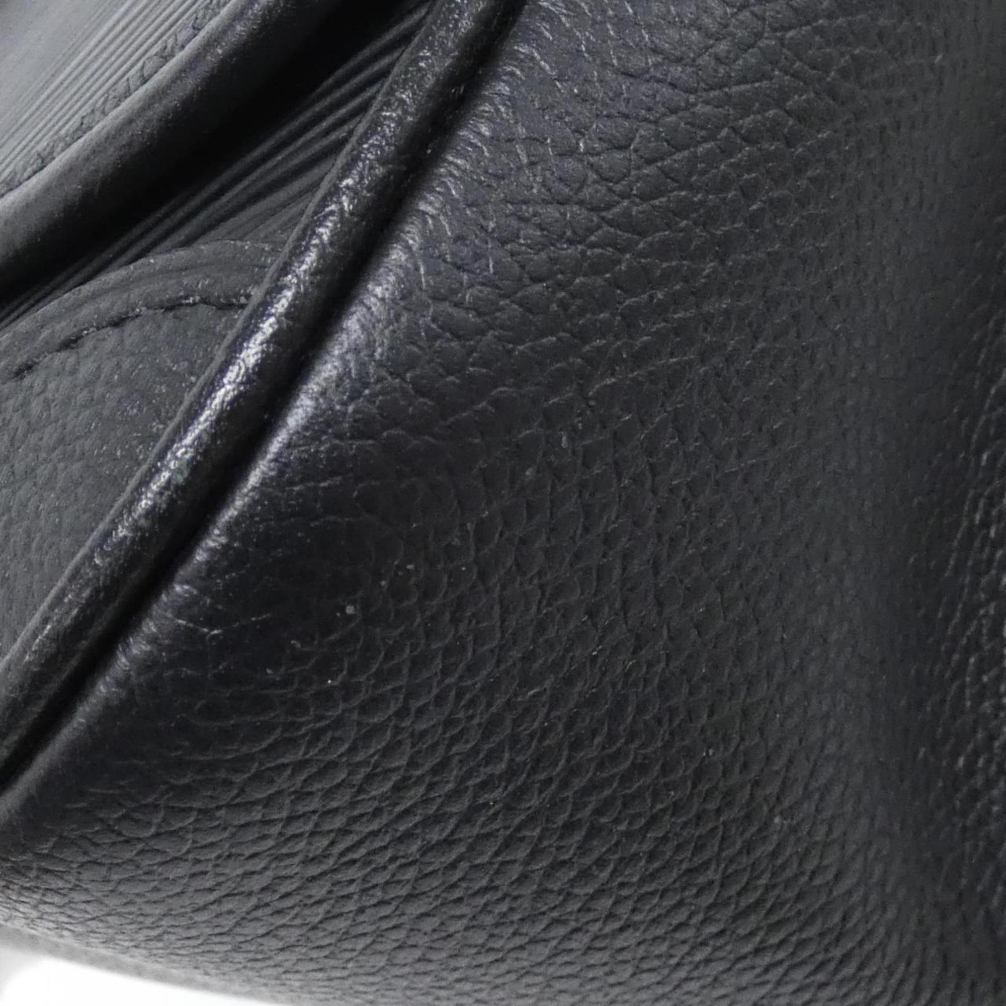 Louis Vuitton Black Leather Shoulder Bag