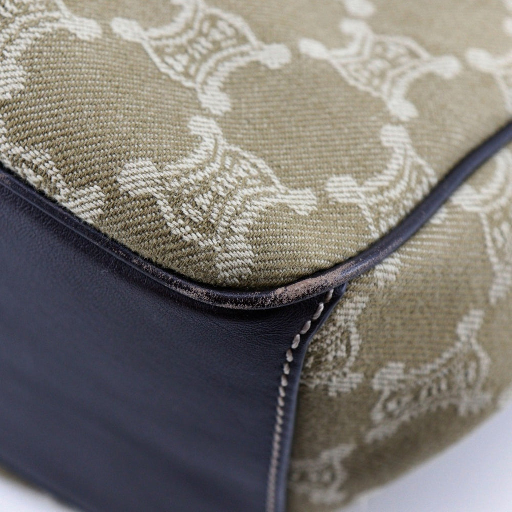 Celine Khaki Canvas Handbag