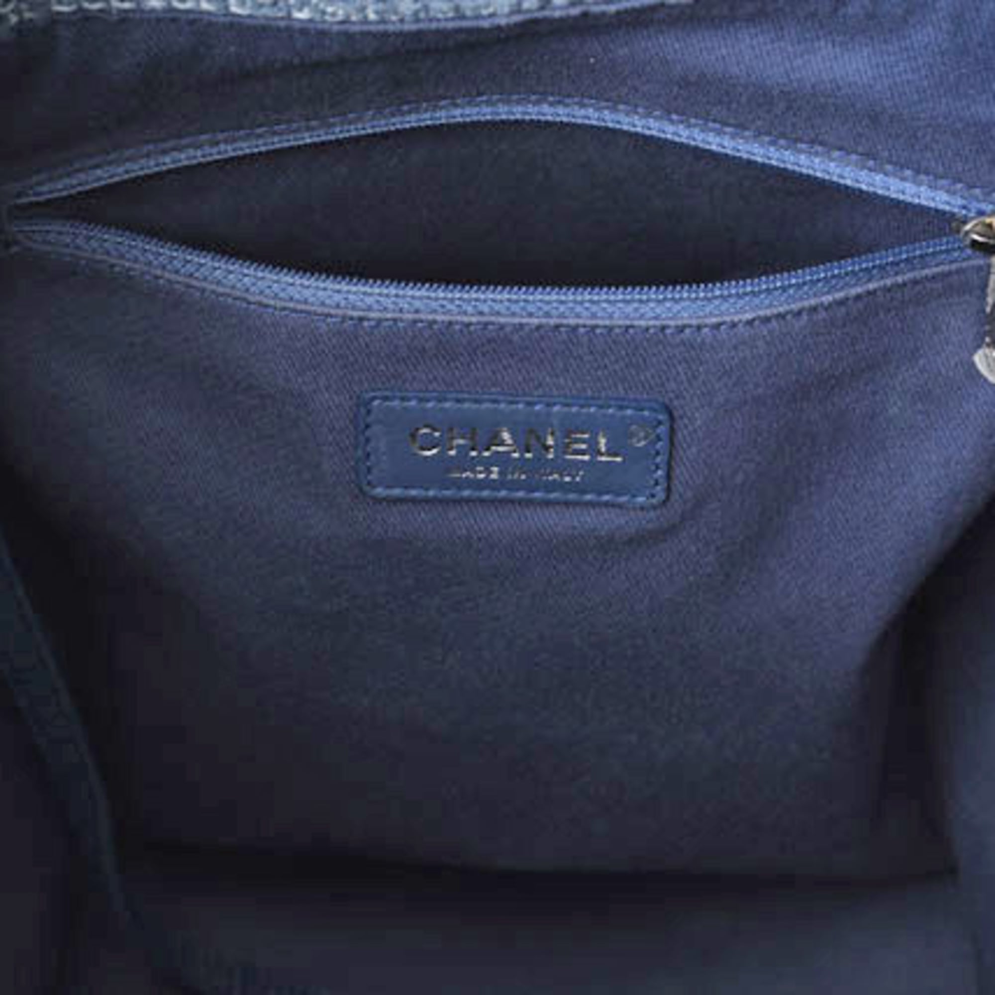 Chanel Cotton Canvas Denim Backpack