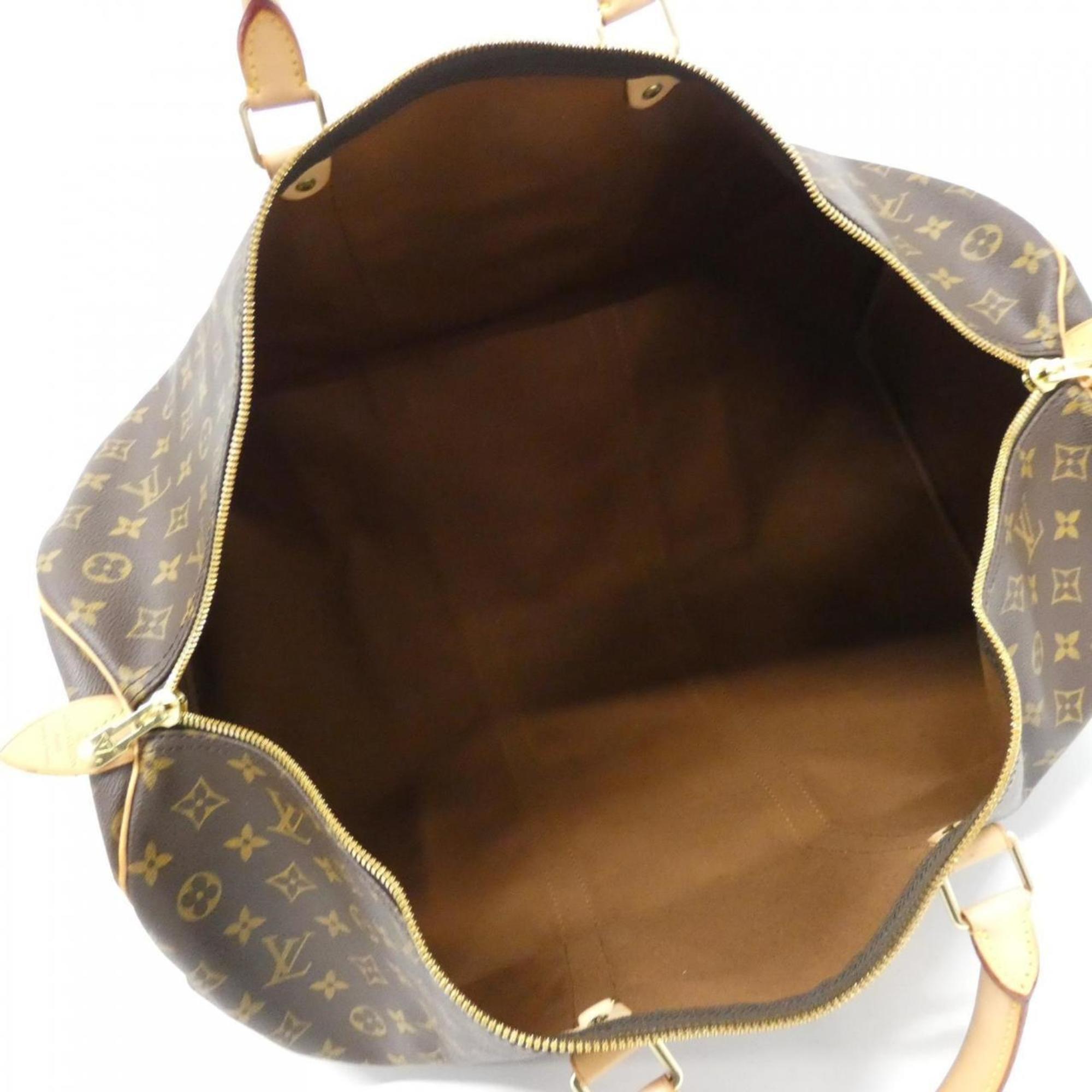 Louis Vuitton Monogram Brown Coated Canvas Boston Bag