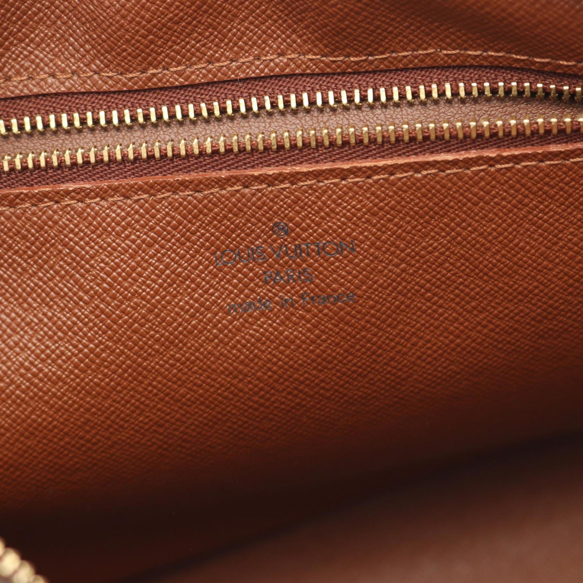 Louis Vuitton Brown Coated Canvas Shoulder Bag