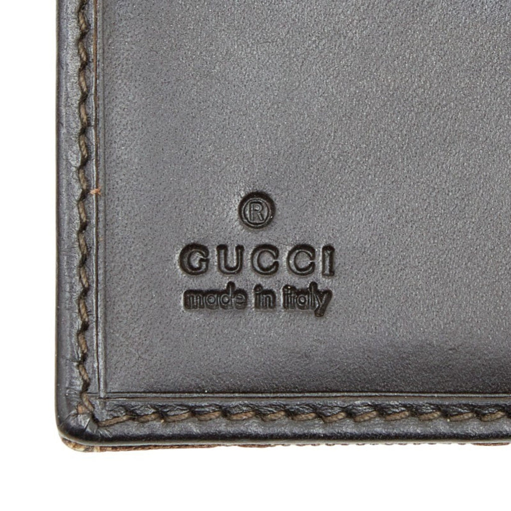 Gucci Beige Multi-Color Canvas Leather Wallet (Bi-Fold) (Pre-Owned)