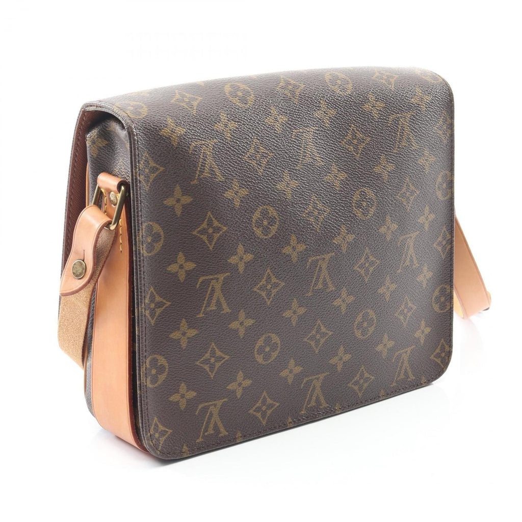 Louis Vuitton Brown Monogram Coated Canvas Leather Shoulder Bag