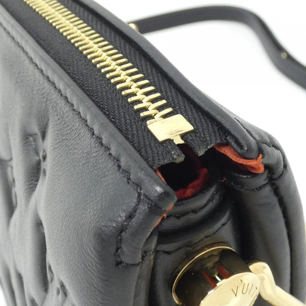 Louis Vuitton Black Leather Shoulder Bag