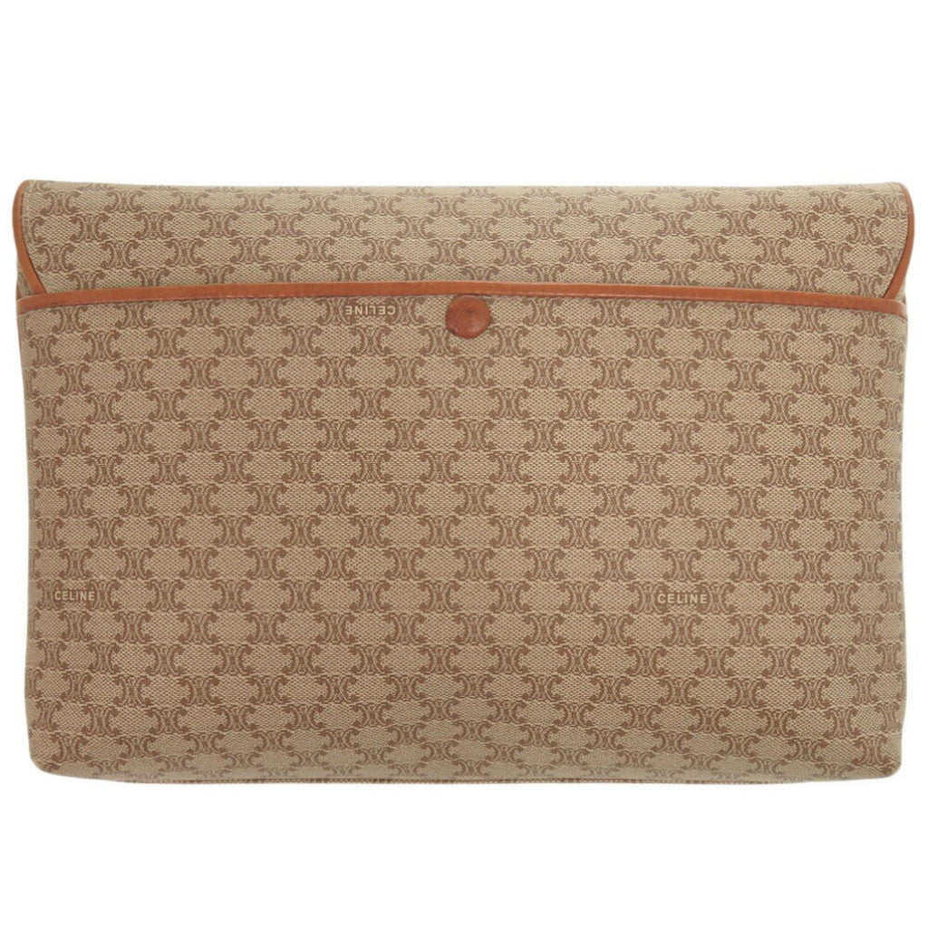 Celine Beige Pvc Leather Shoulder Bag