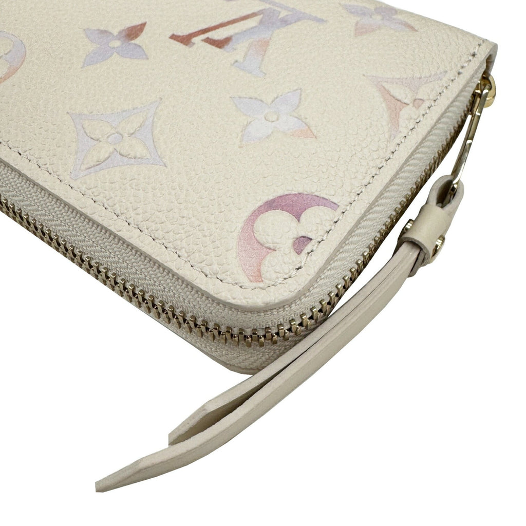 Louis Vuitton Beige Leather Long Wallet