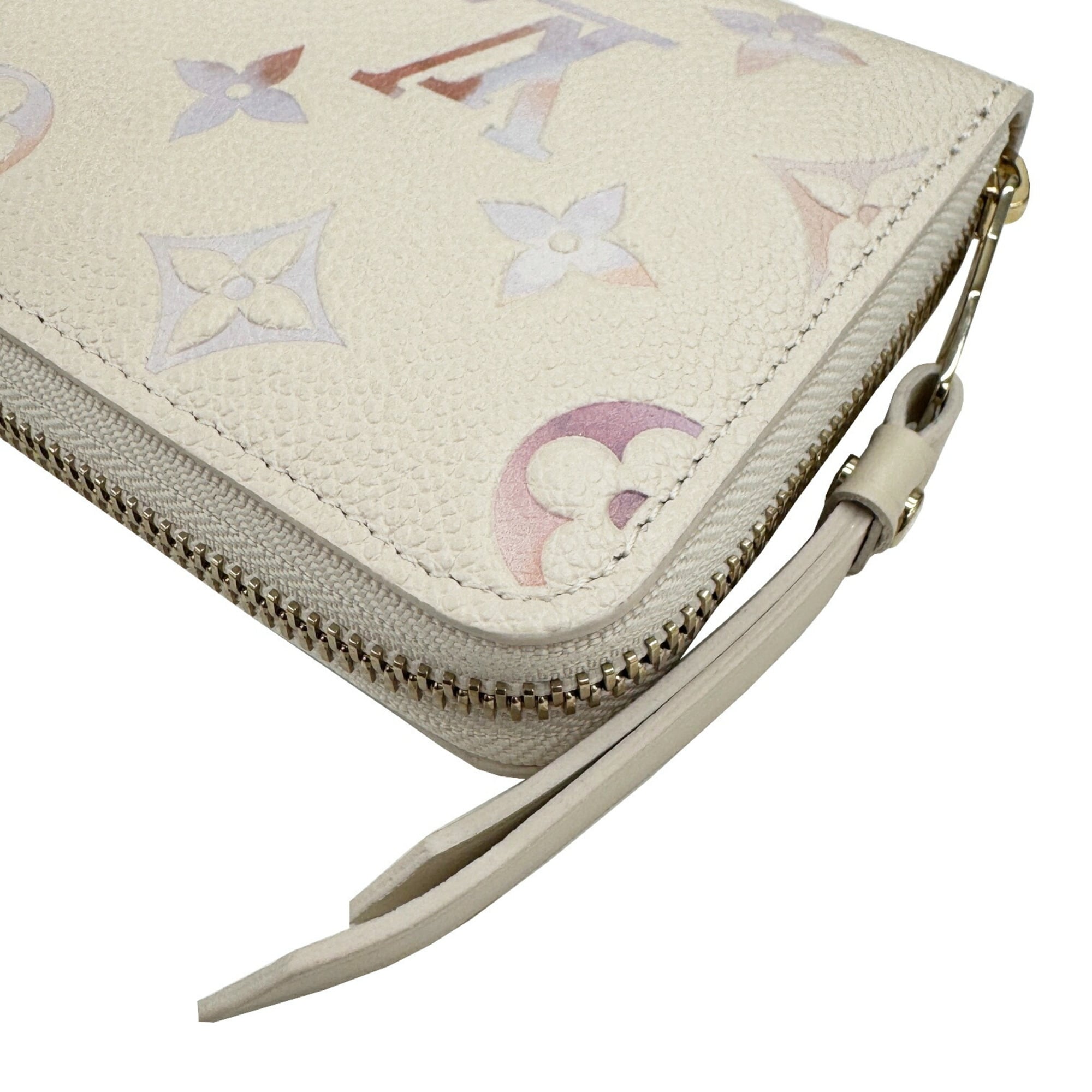 Louis Vuitton Beige Leather Long Wallet