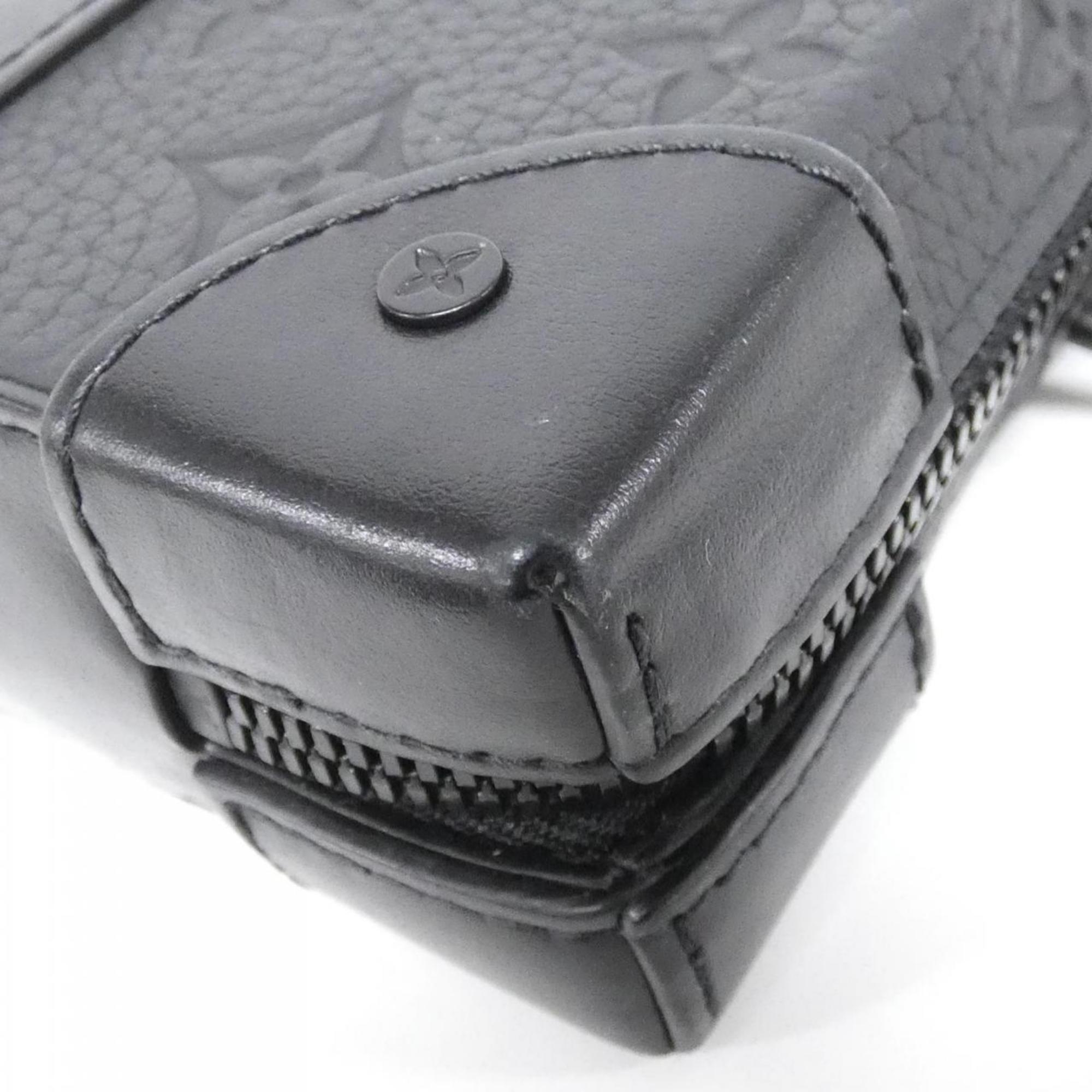 Louis Vuitton Black Leather Shoulder Bag