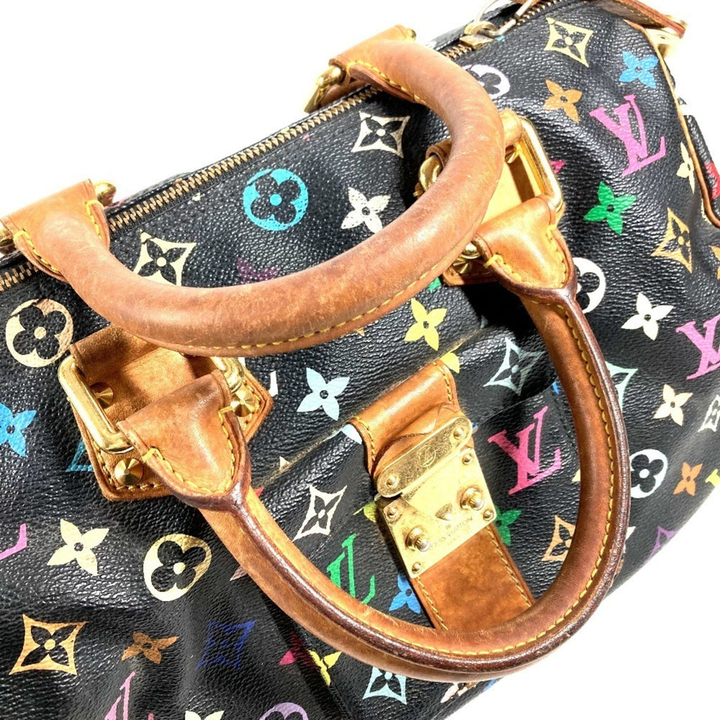 Louis Vuitton Black Multi-Color Noir Monogram Multicolore Handbag