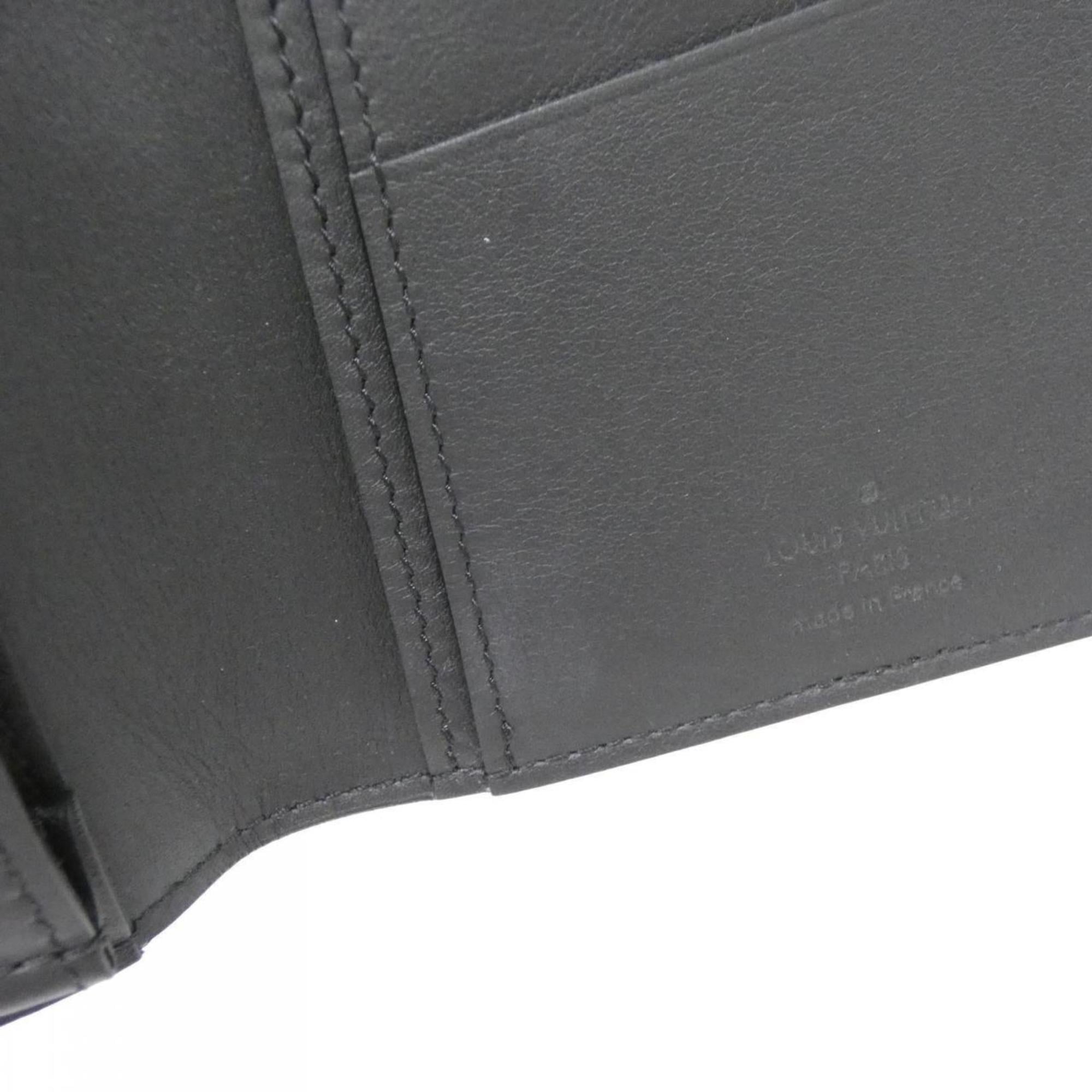 Louis Vuitton Black Leather Long Wallet