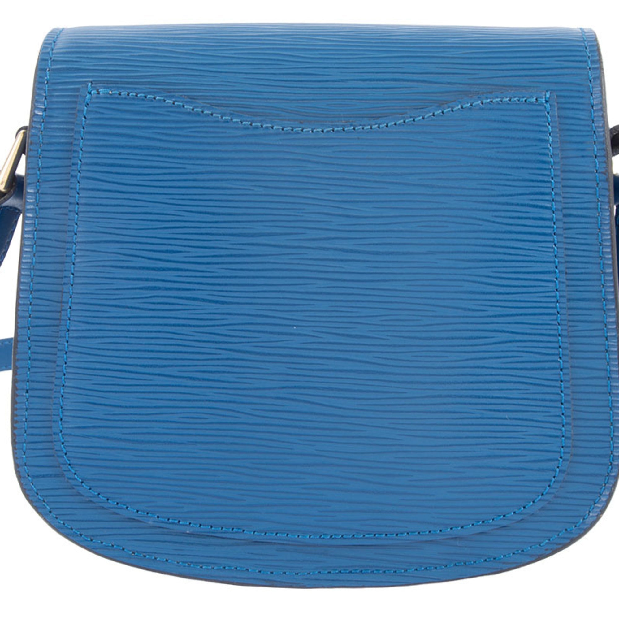 Louis Vuitton Toledo Blue Epi Leather Shoulder Bag