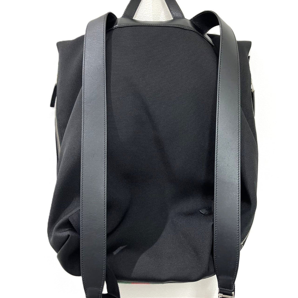 Gucci Black Canvas Backpack (Pre-Owned)