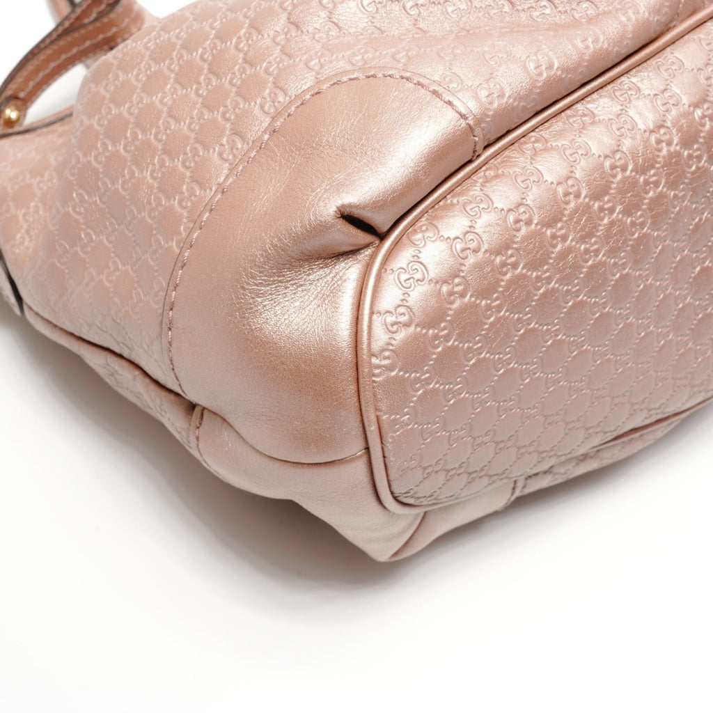Gucci Sukey Pink Micro Gg Leather Shoulder Bag (Pre-Owned)