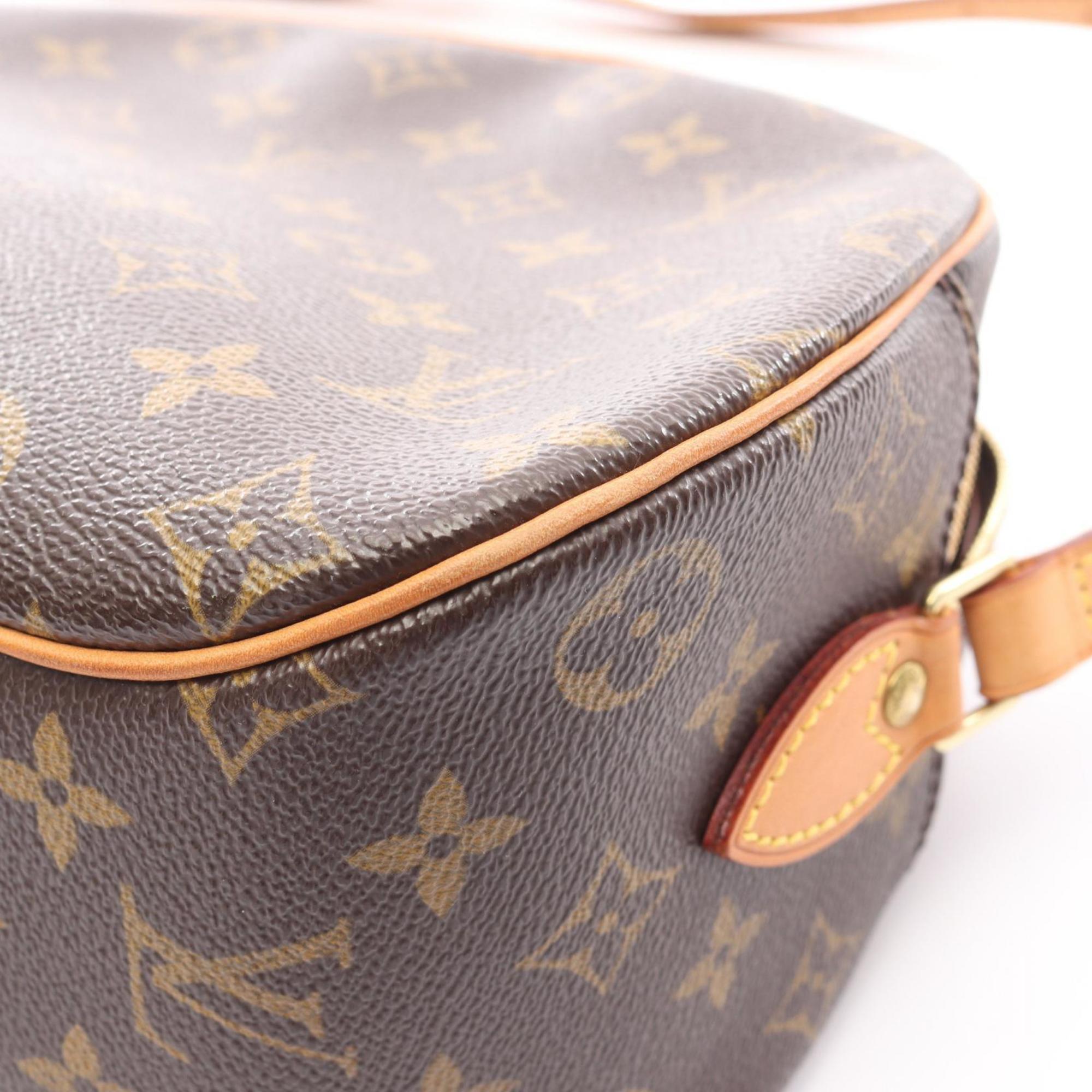 Louis Vuitton Brown Coated Canvas Pvc Monogram Leather Shoulder Bag