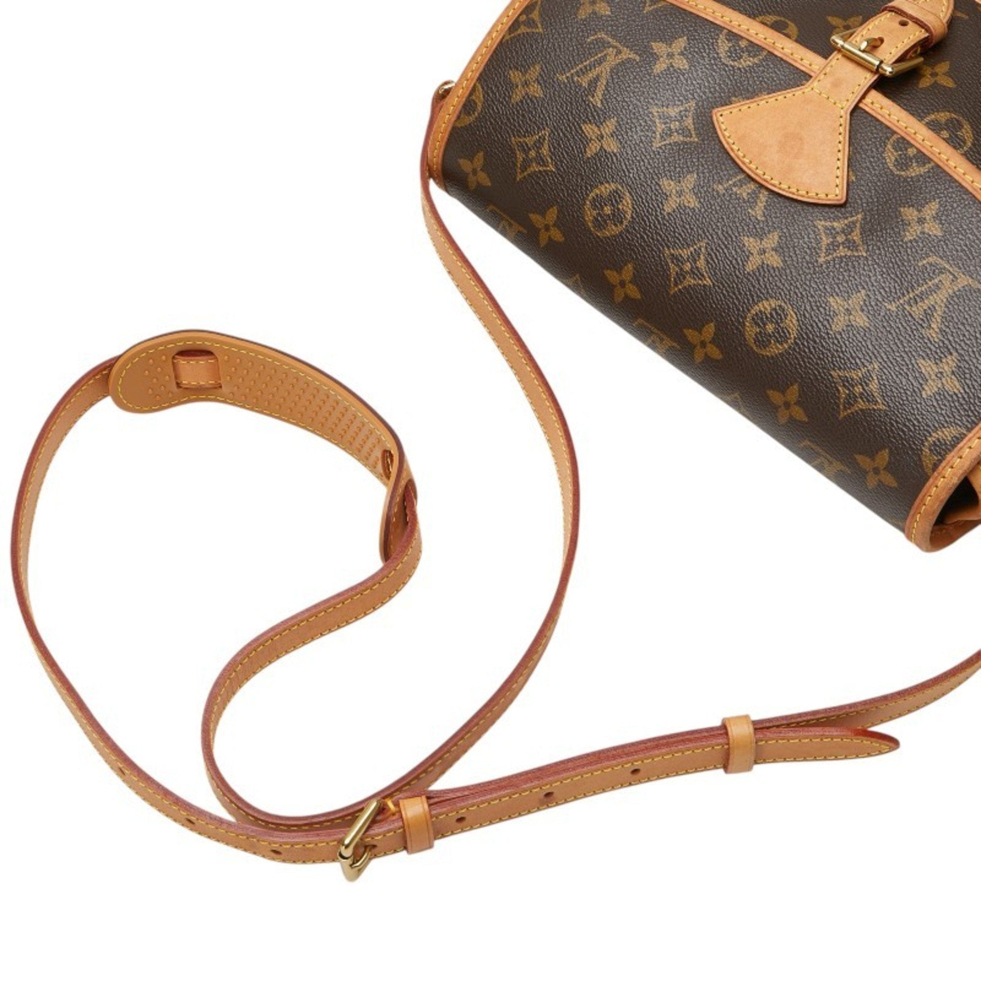 Louis Vuitton Monogram Brown Pvc Leather Shoulder Bag