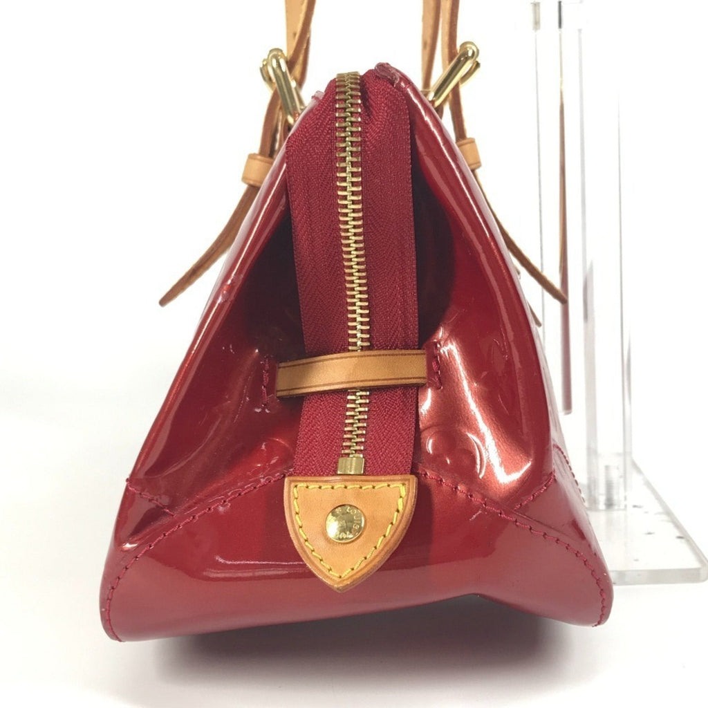 Louis Vuitton Pomme D'amour Red Color Monogram Vernis Shoulder Bag Tote Bag