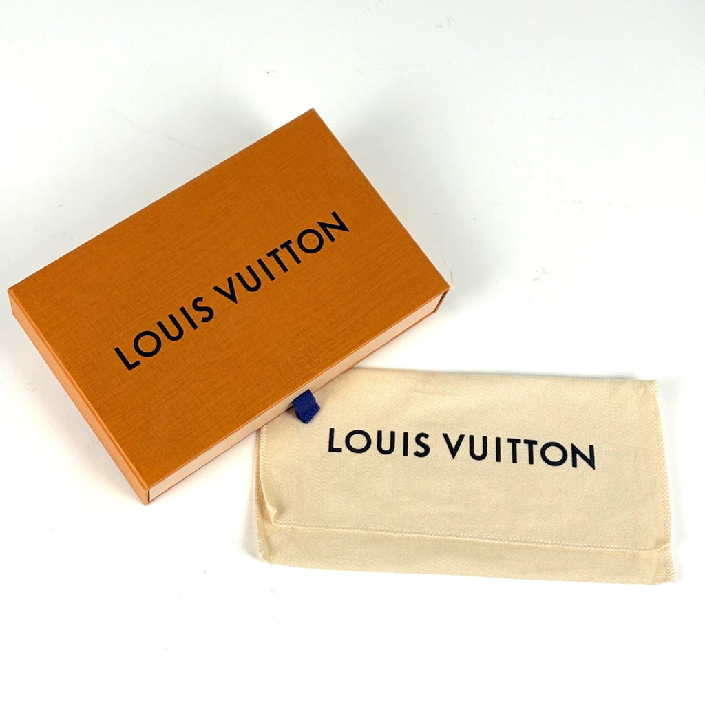Louis Vuitton Galle Light Blue Leather Long Wallet