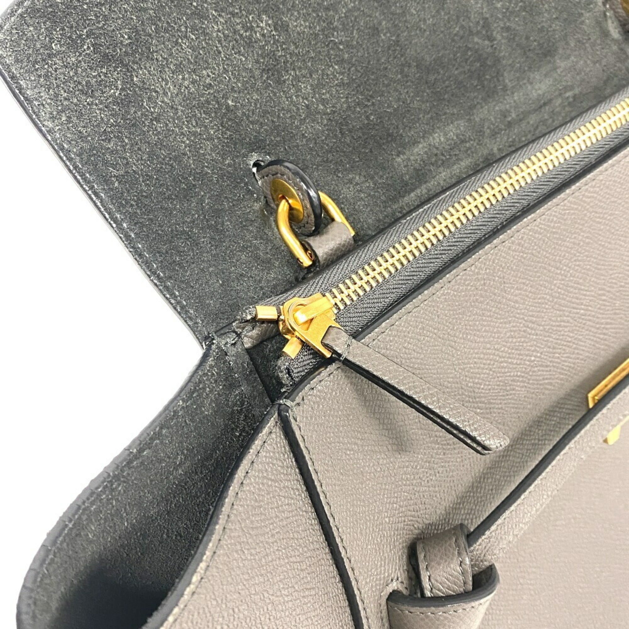 Celine Gray Leather Handbag