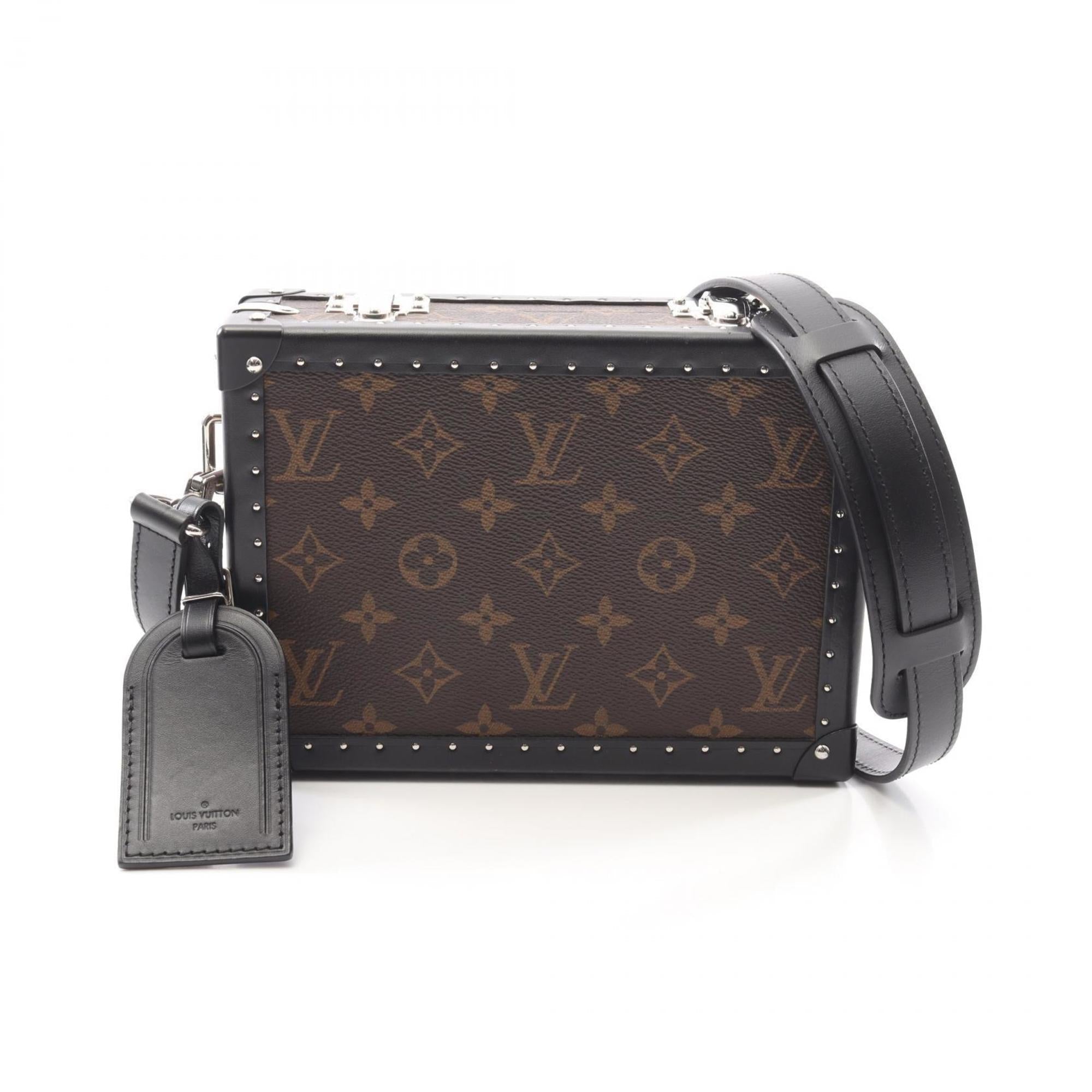 Louis Vuitton Black Brown Monogram Macassar Coated Canvas Shoulder Bag