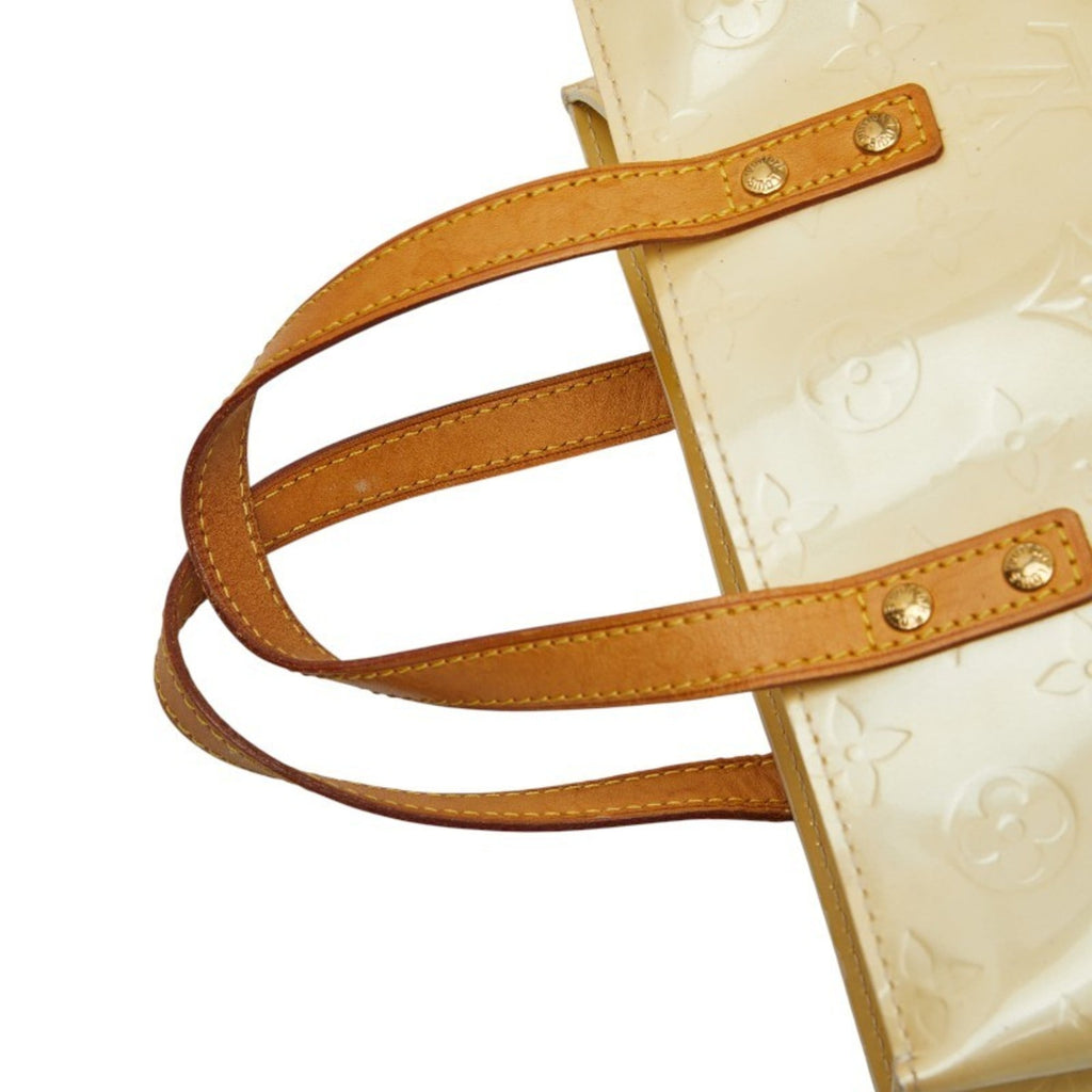 Louis Vuitton Beige Patent Leather Handbag
