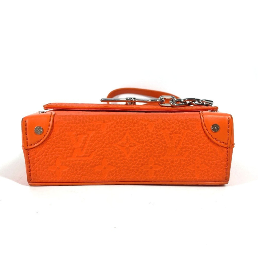 Louis Vuitton Orange Leather Pochette Shoulder Bag