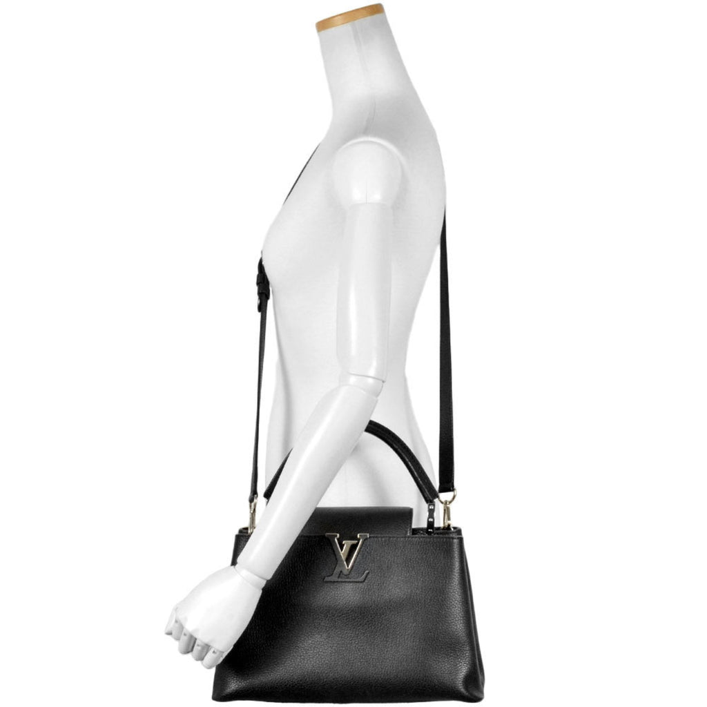 Louis Vuitton Black Noir Leather Handbag