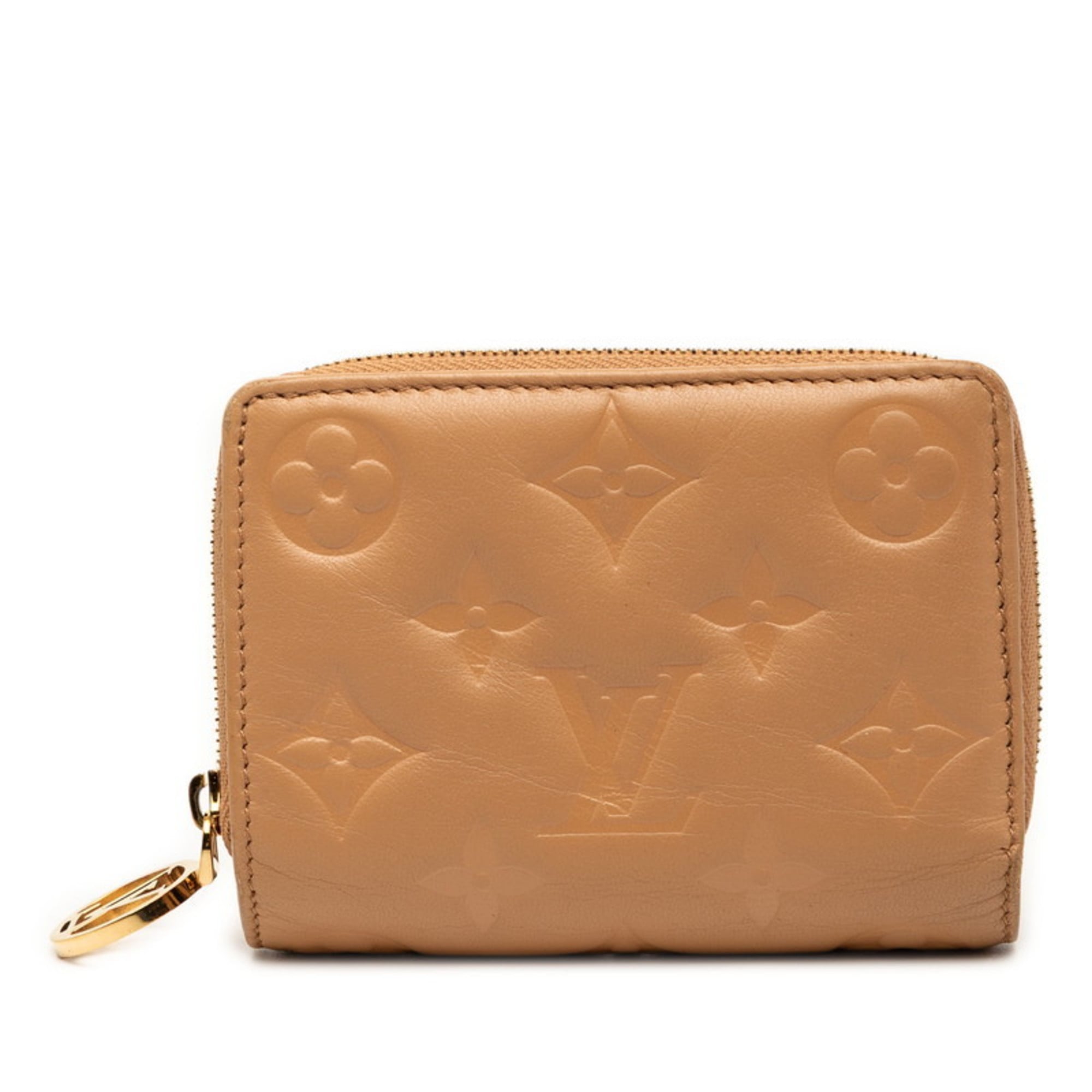 Louis Vuitton Brown Camel Leather Wallet