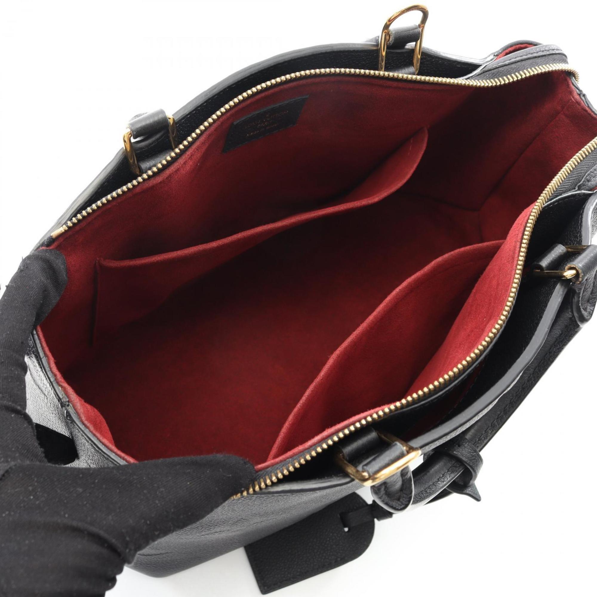 Louis Vuitton Black Leather Handbag