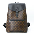 Louis Vuitton Black Brown Monogram Monogram Leather Backpack