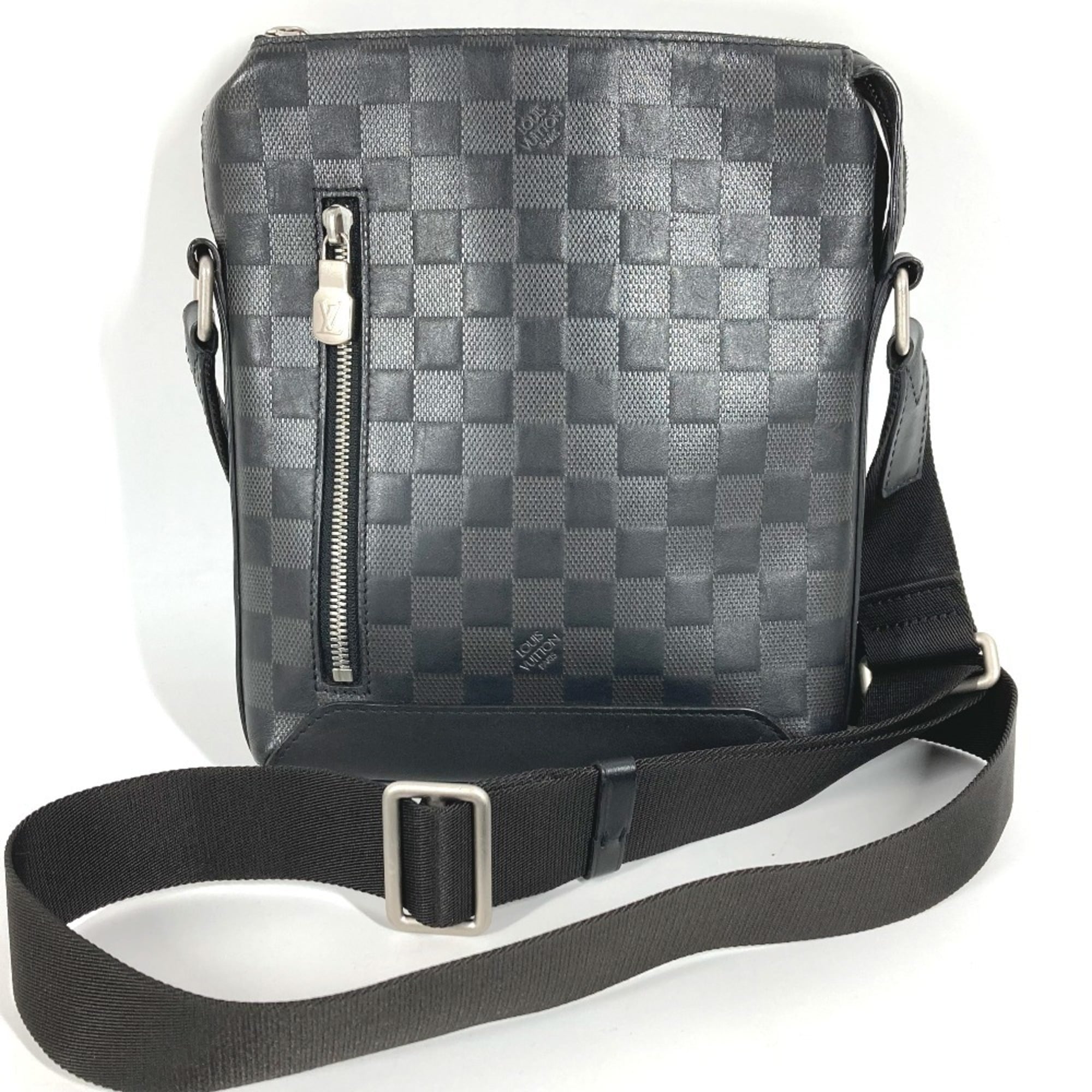Louis Vuitton Black Damier Infini Leather Pochette Shoulder Bag